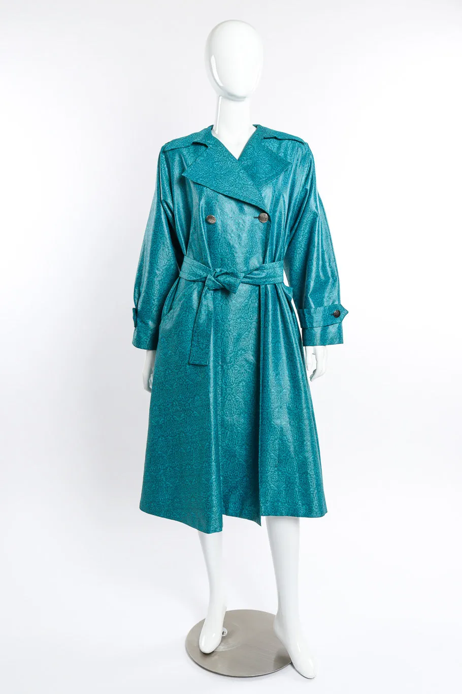 Damask Trench Coat