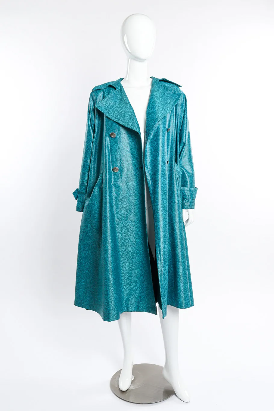 Damask Trench Coat