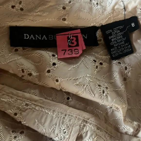 Dana Buchman Eyelet Embroidered Trench Coat
