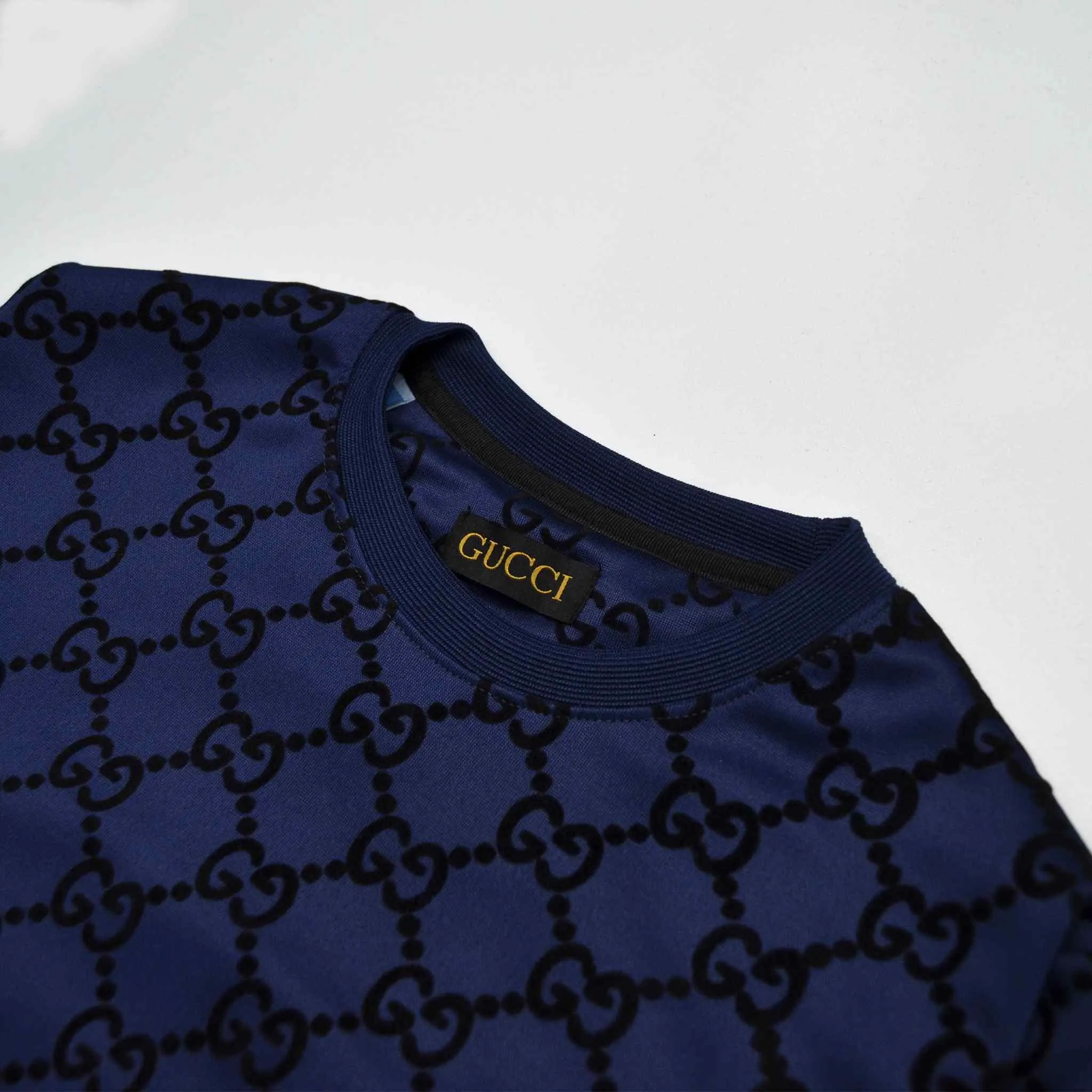 Dark Blue Polyster Sweatshirt for Men
