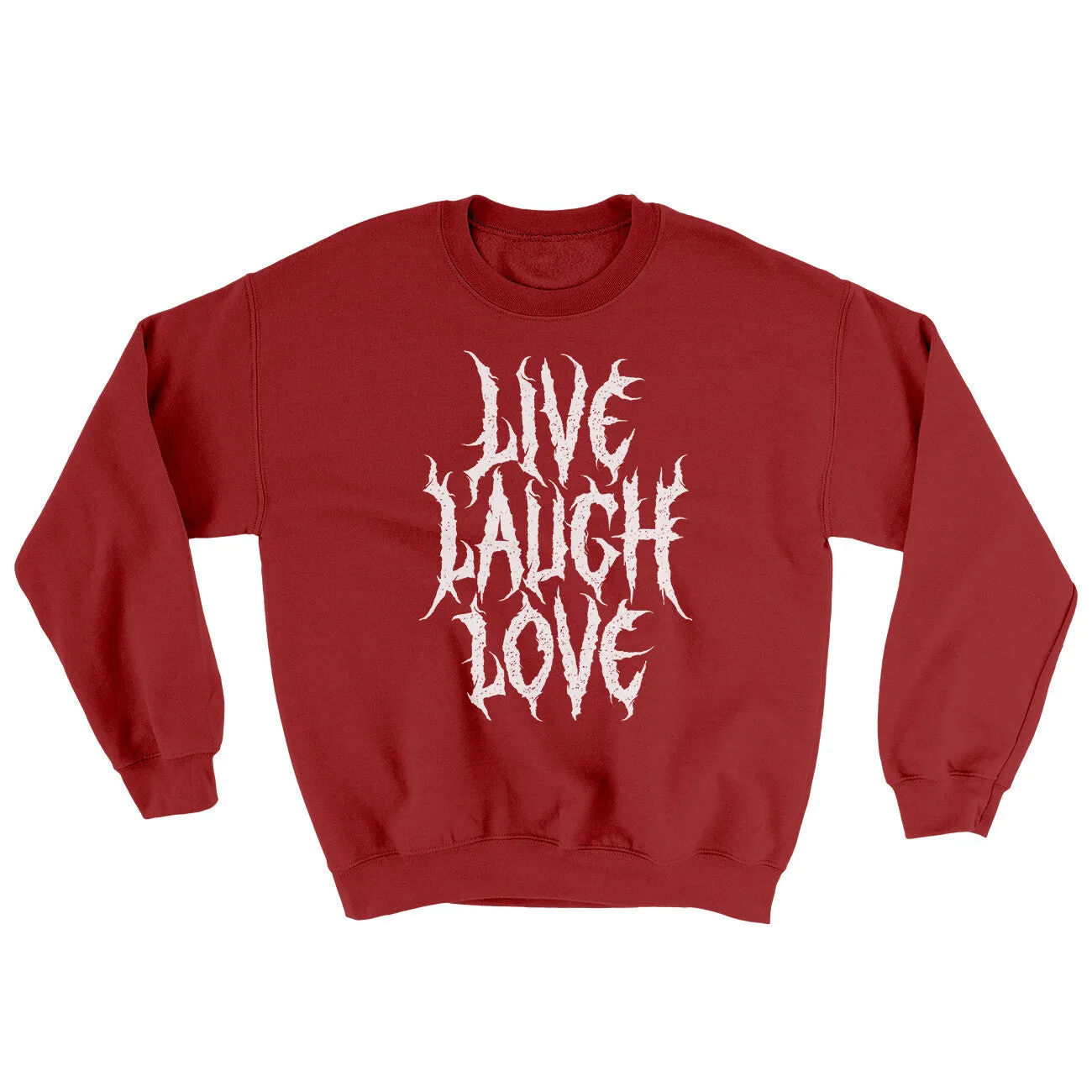 Death Metal Live Laugh Love Ugly Sweater