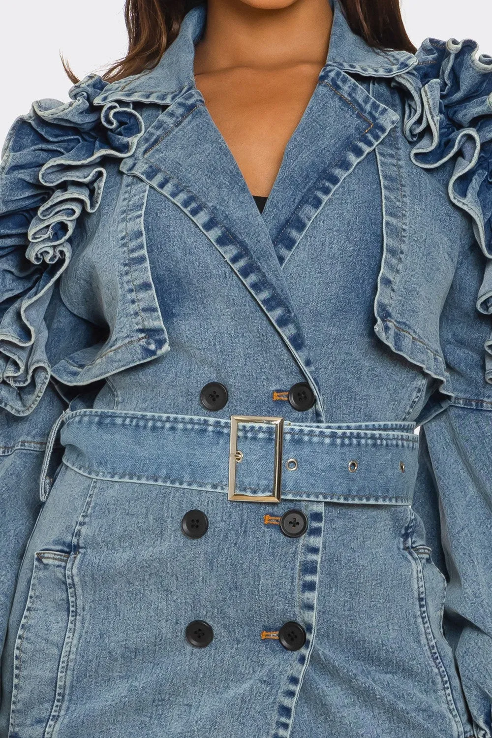 Denim Débutante Coat