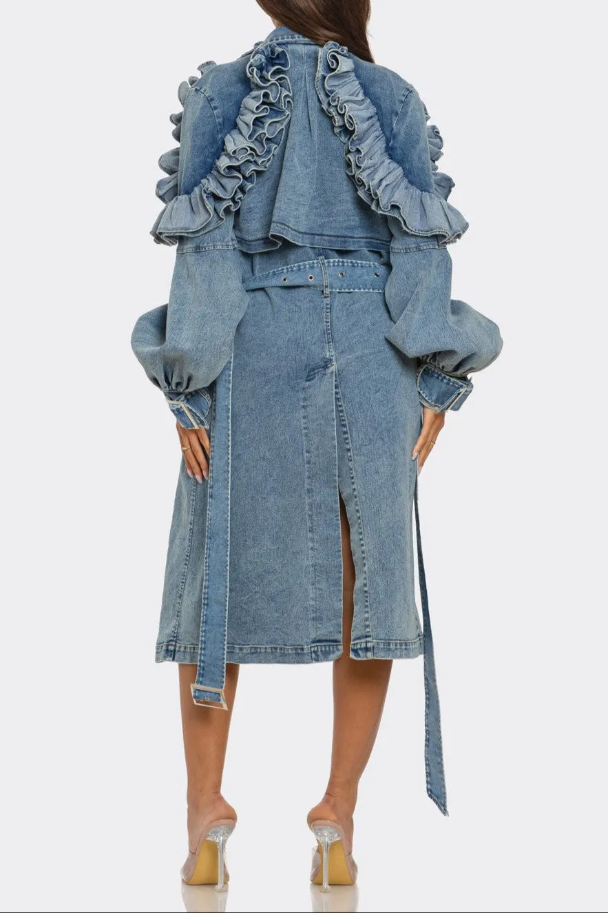 Denim Débutante Coat