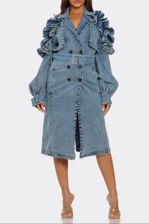 Denim Débutante Coat