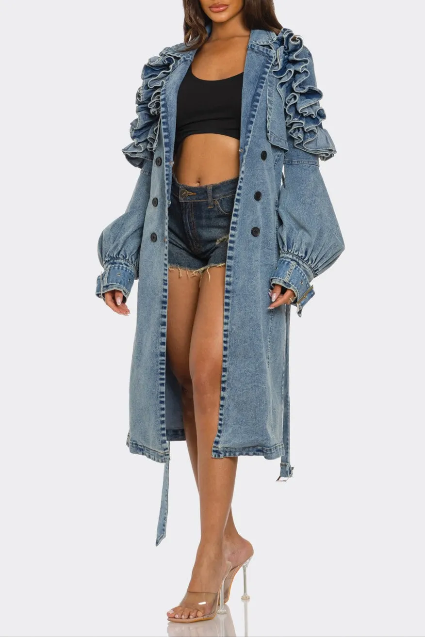 Denim Débutante Coat