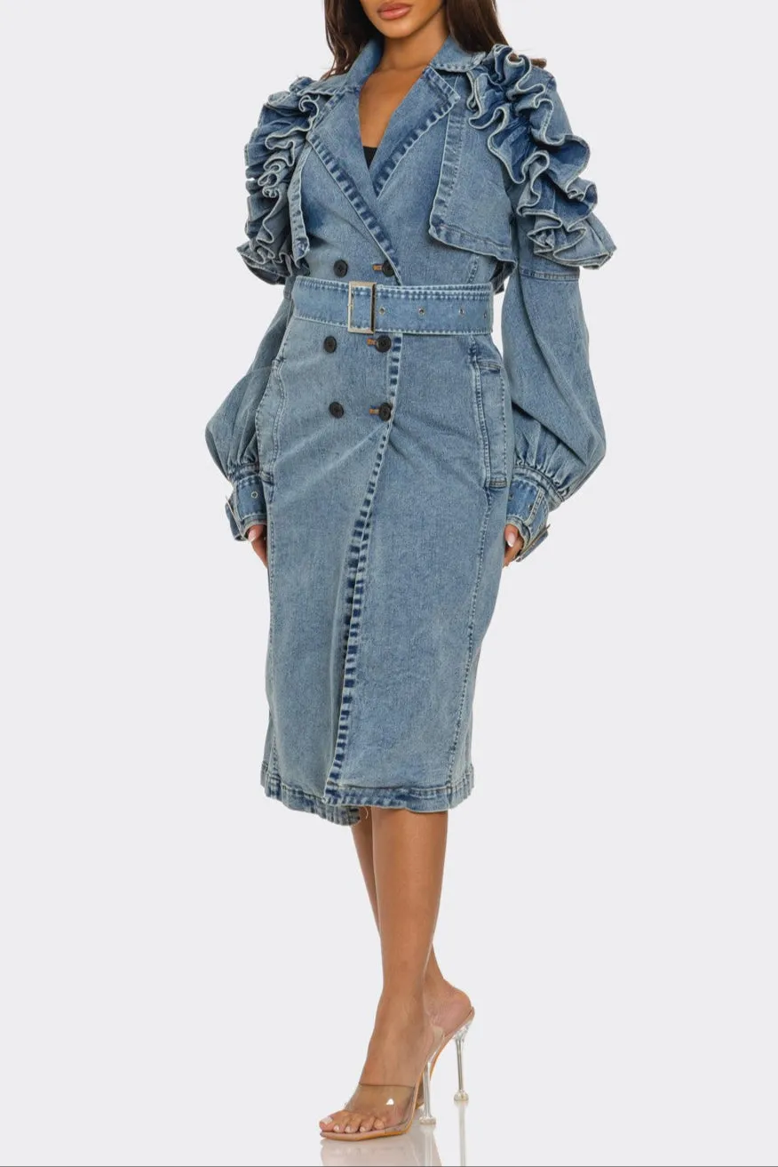 Denim Débutante Coat