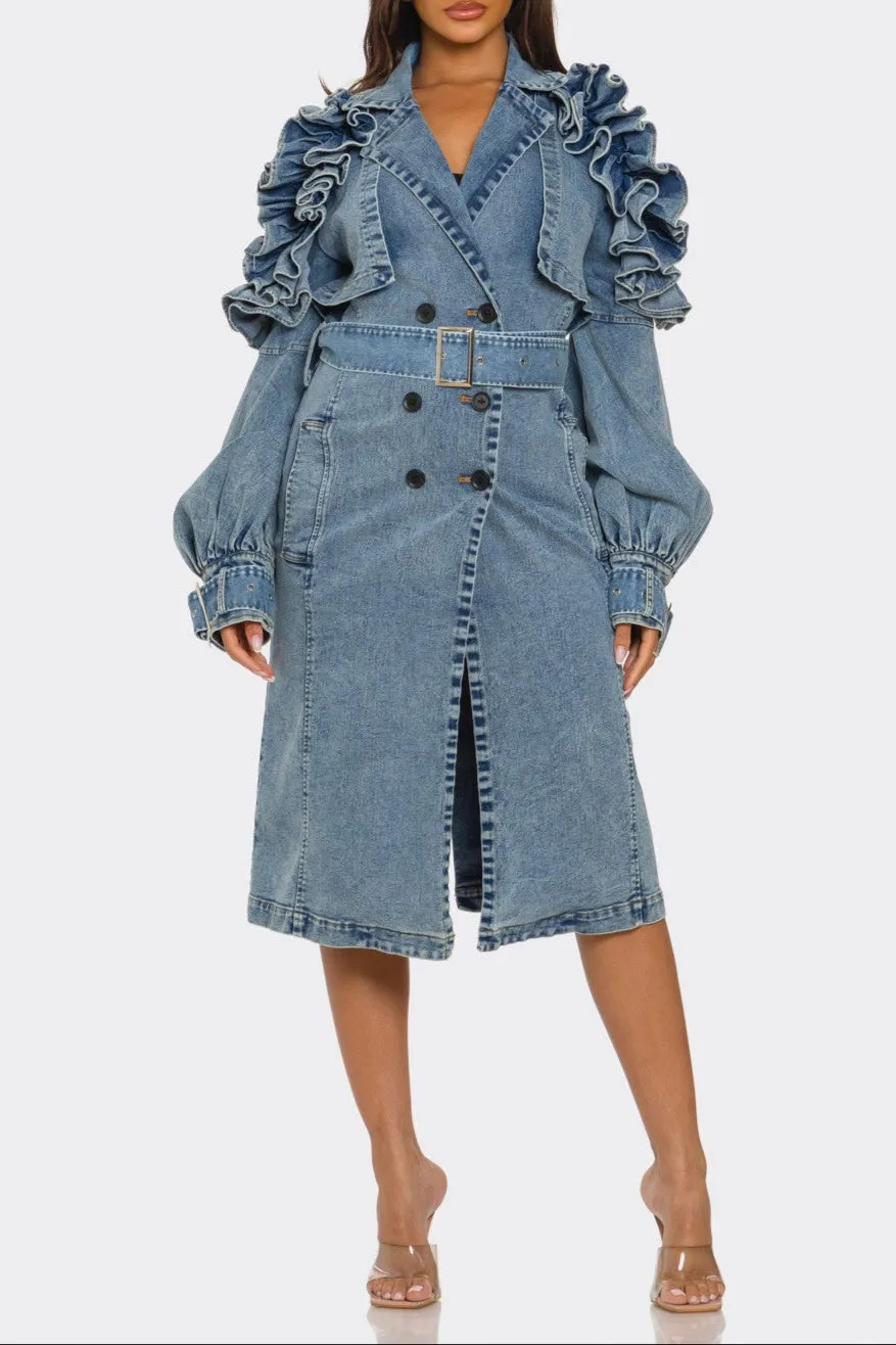Denim Débutante Coat