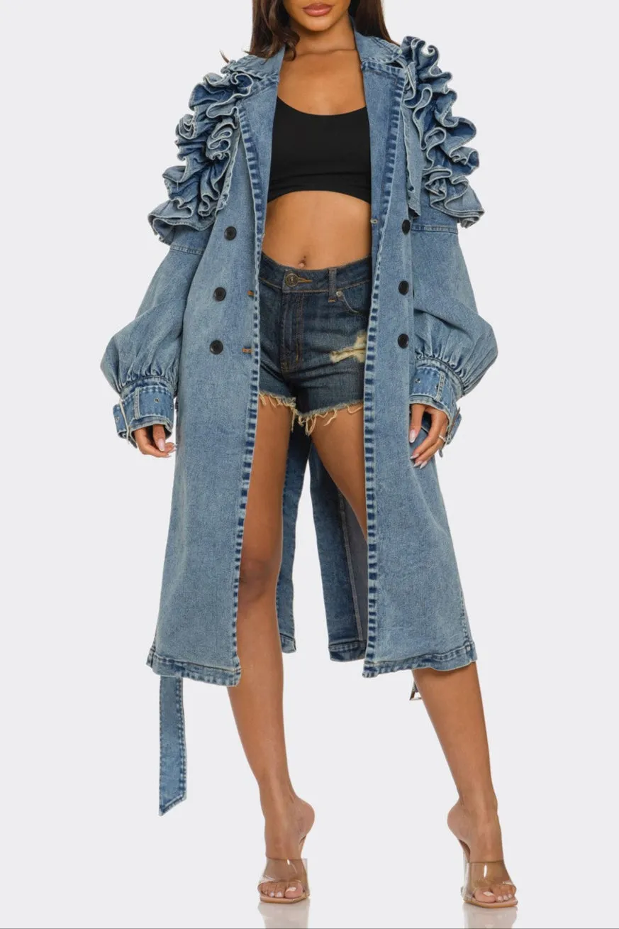 Denim Débutante Coat