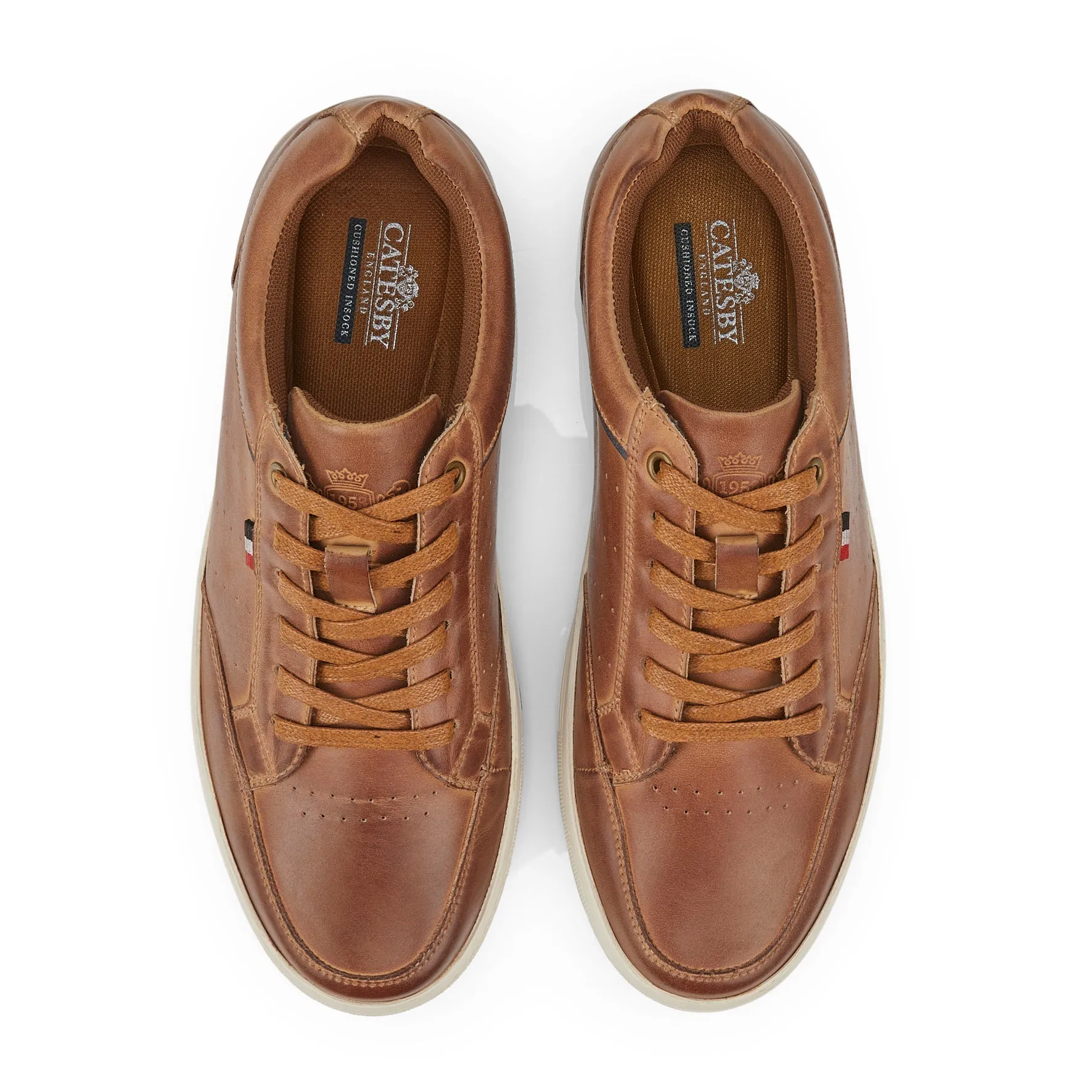 Devon Men's Casual Trainers - BROWN