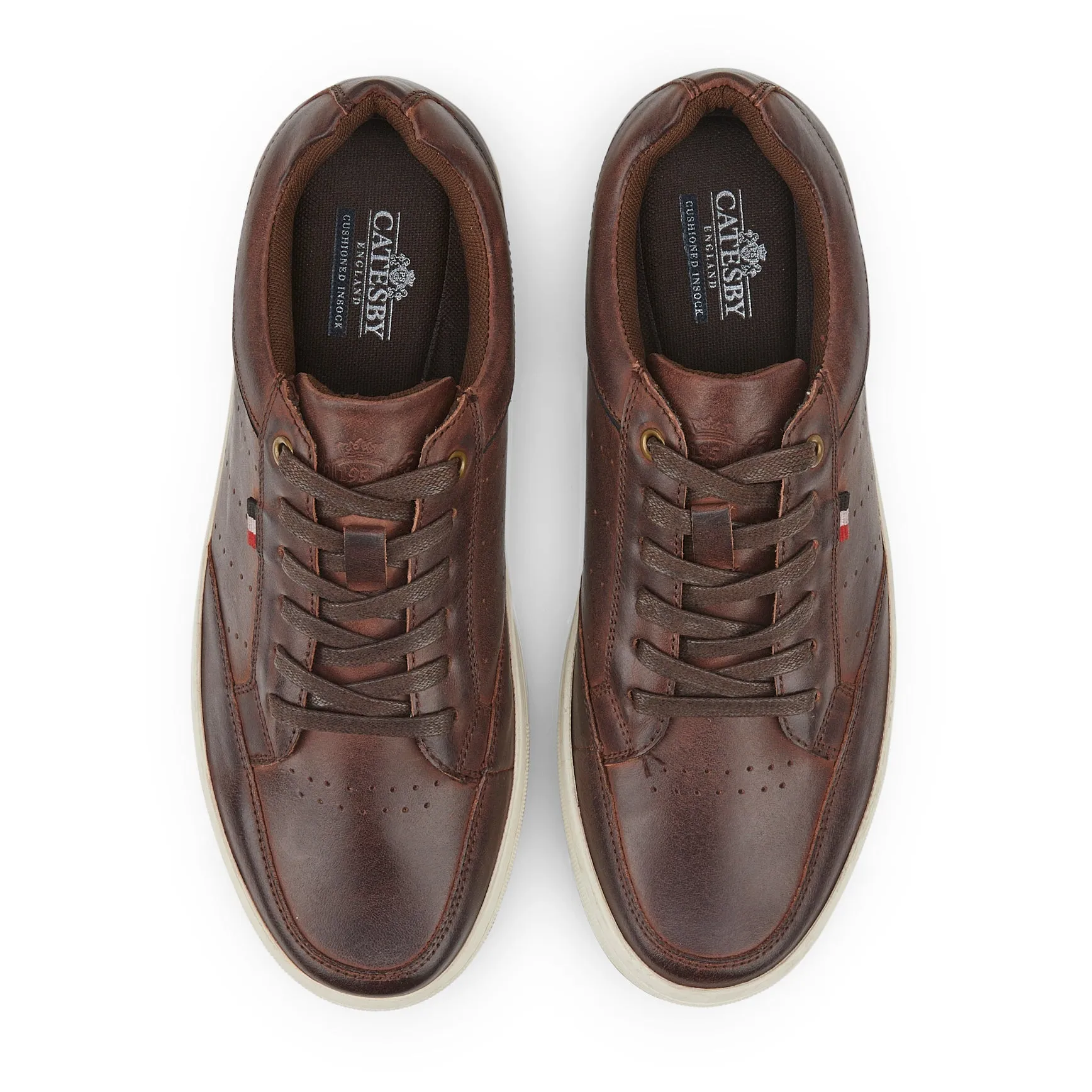 Devon Men's Casual Trainers - COFFEE