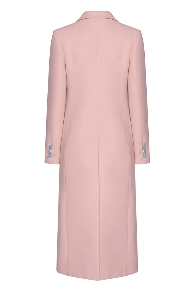 Double-breasted cashmere coat