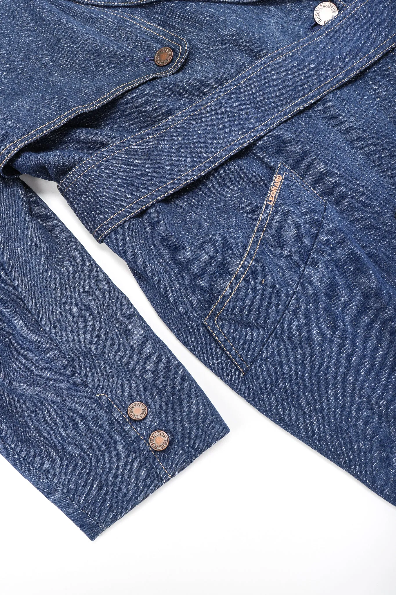 Double Breasted Denim Cocoon Coat