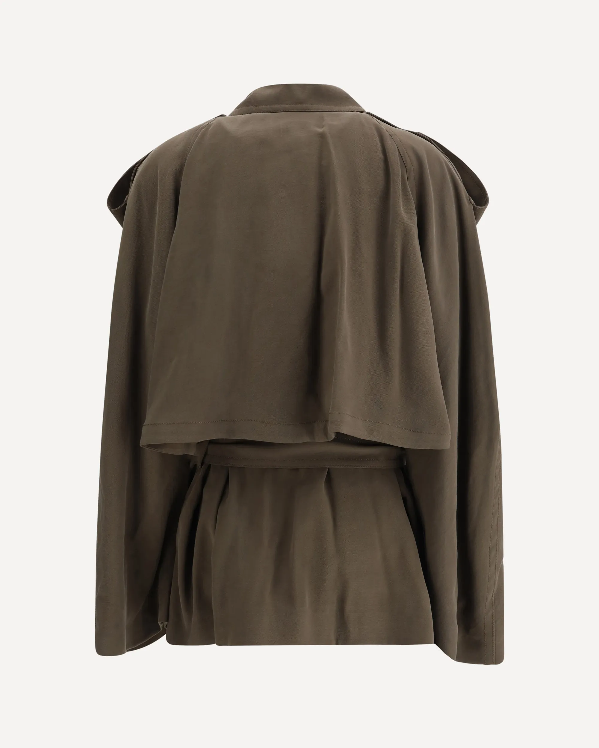 Double-breasted Short Trench Coat