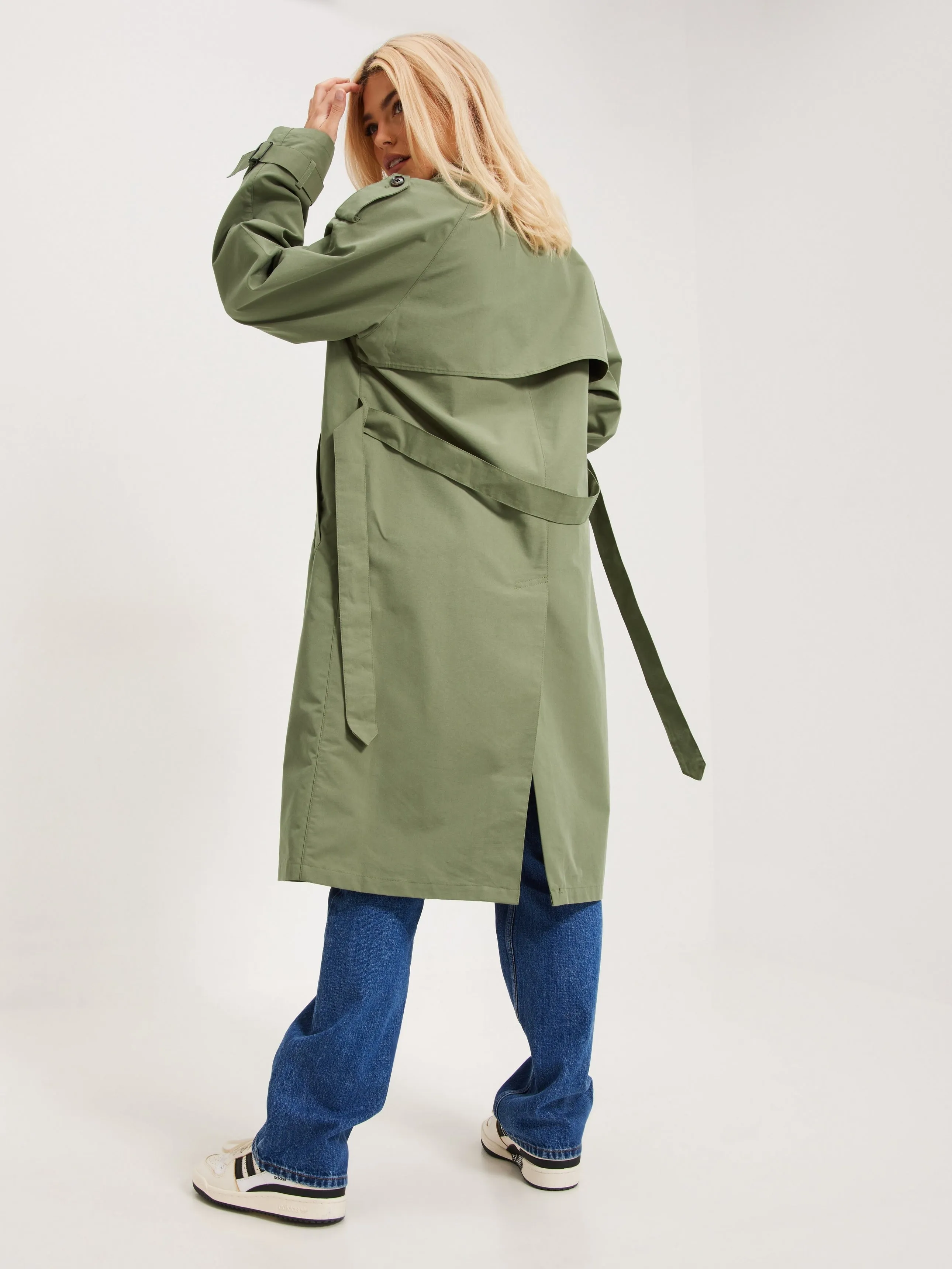 Double Breasted Slim Trench Coat