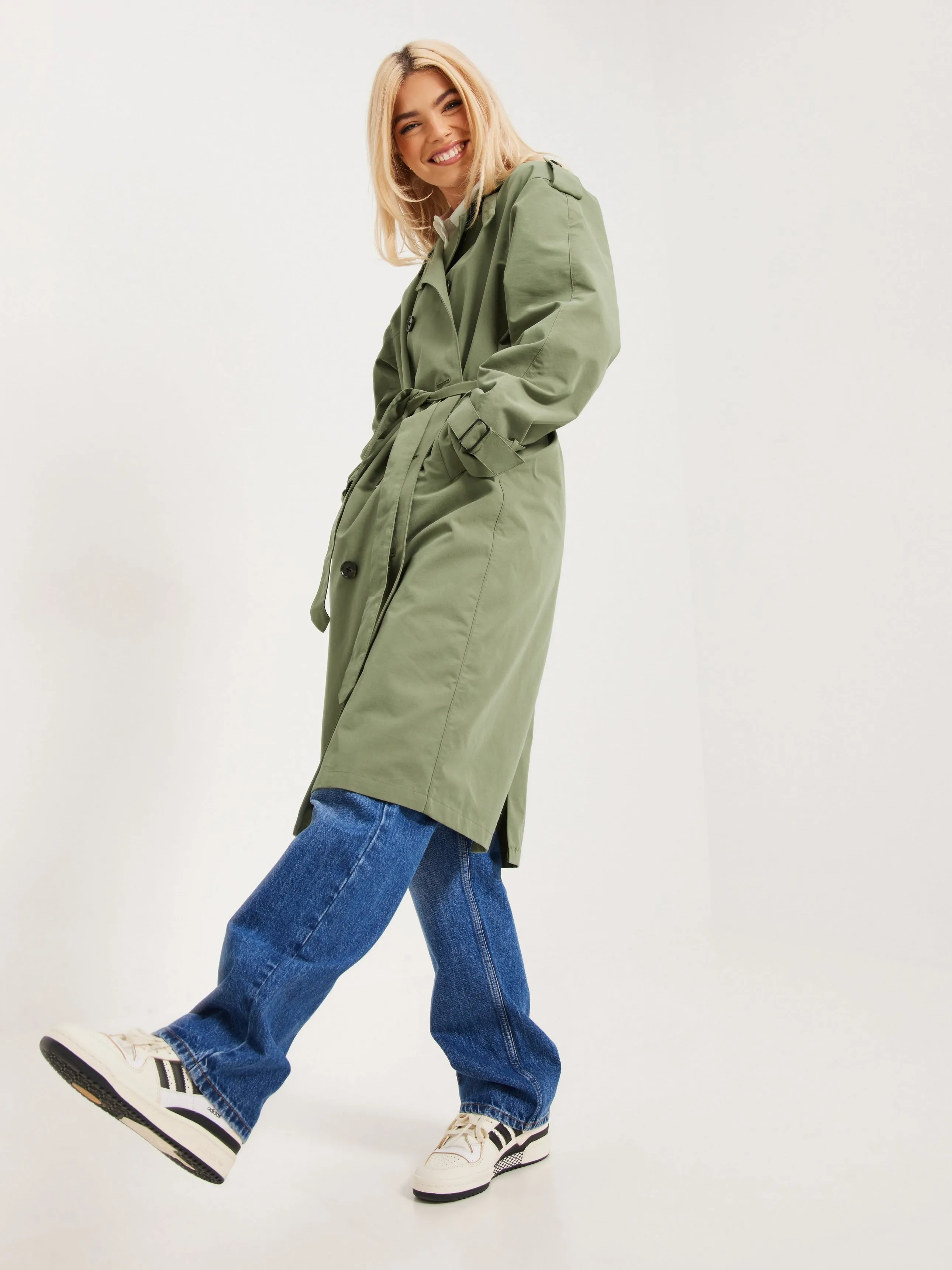 Double Breasted Slim Trench Coat
