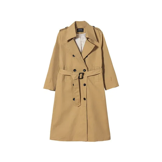 Double Breasted Slim Trench Coat