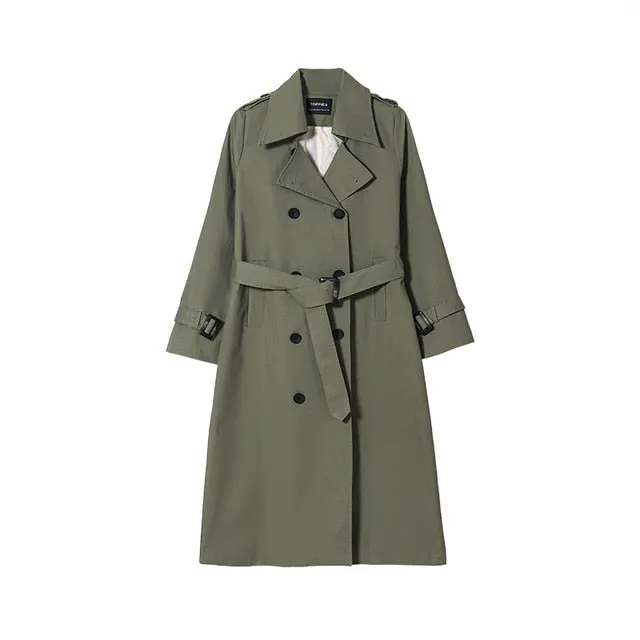 Double Breasted Slim Trench Coat