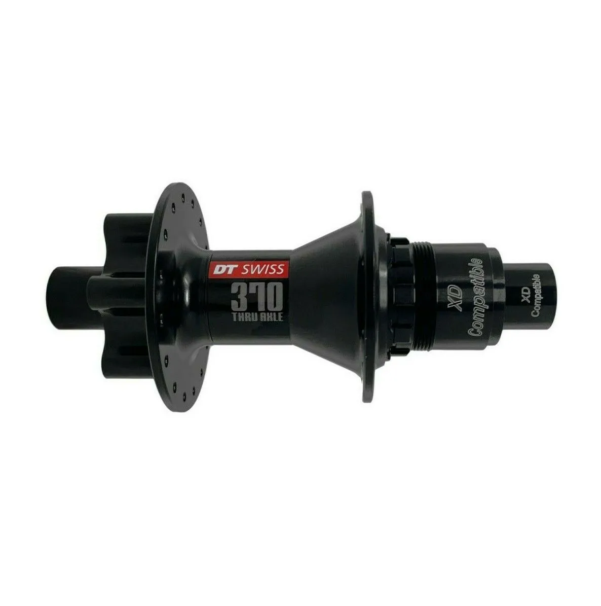 DT 370 Rear Hub - 32 Hole - XD Driver - 6-Bolt - Black - 142 x 12mm