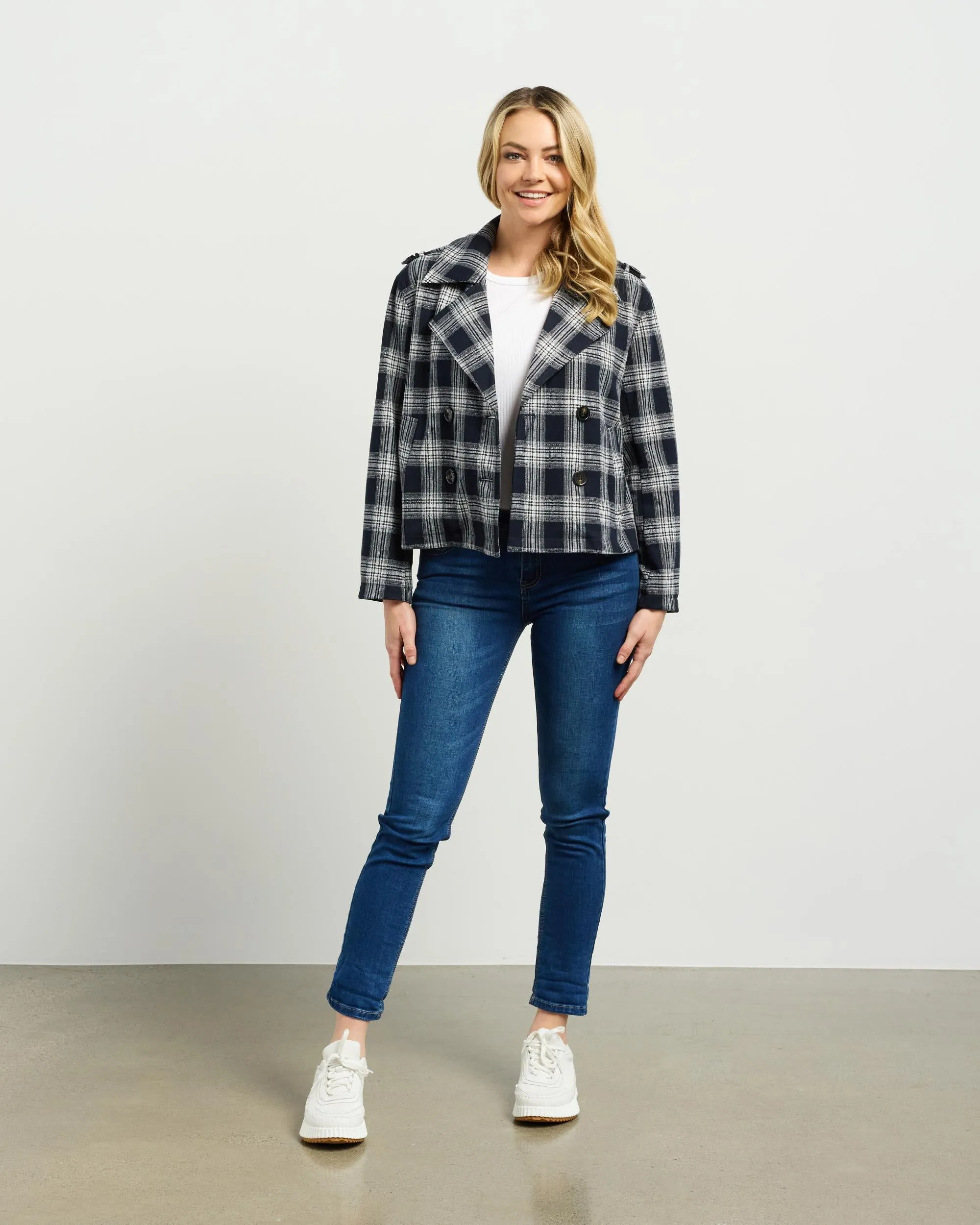 Dylan Jacket | Ink Plaid | Et Alia