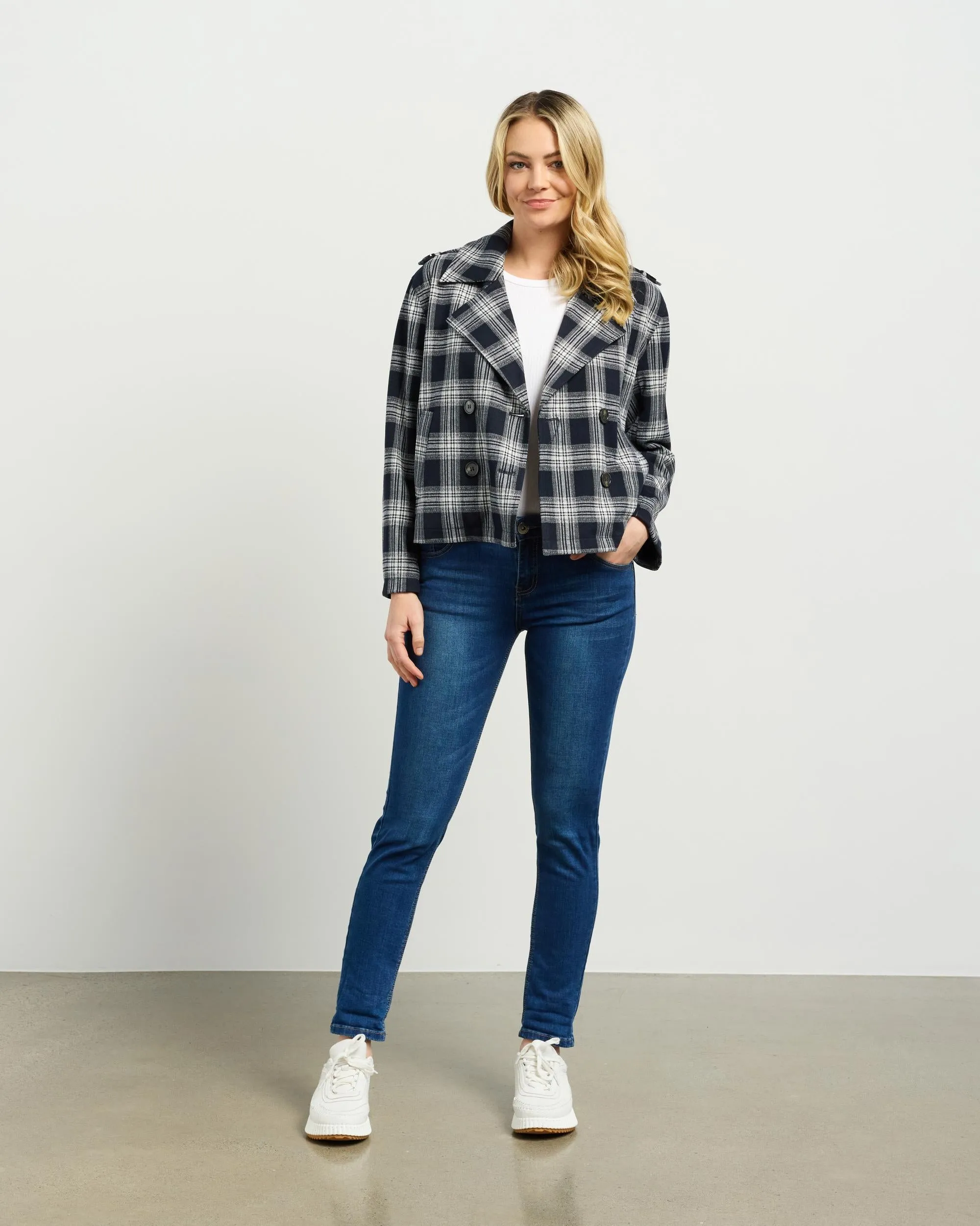 Dylan Jacket | Ink Plaid | Et Alia