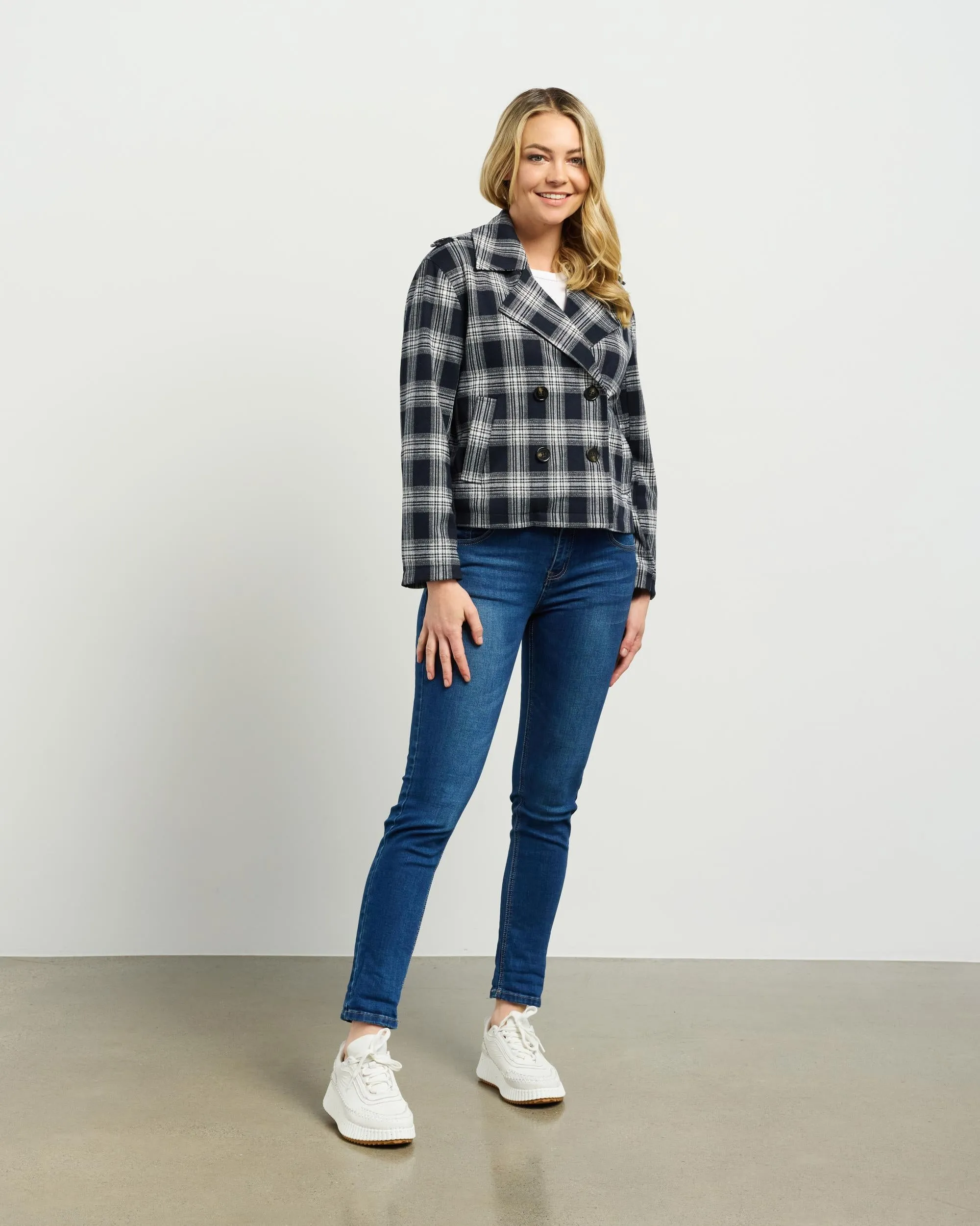 Dylan Jacket | Ink Plaid | Et Alia