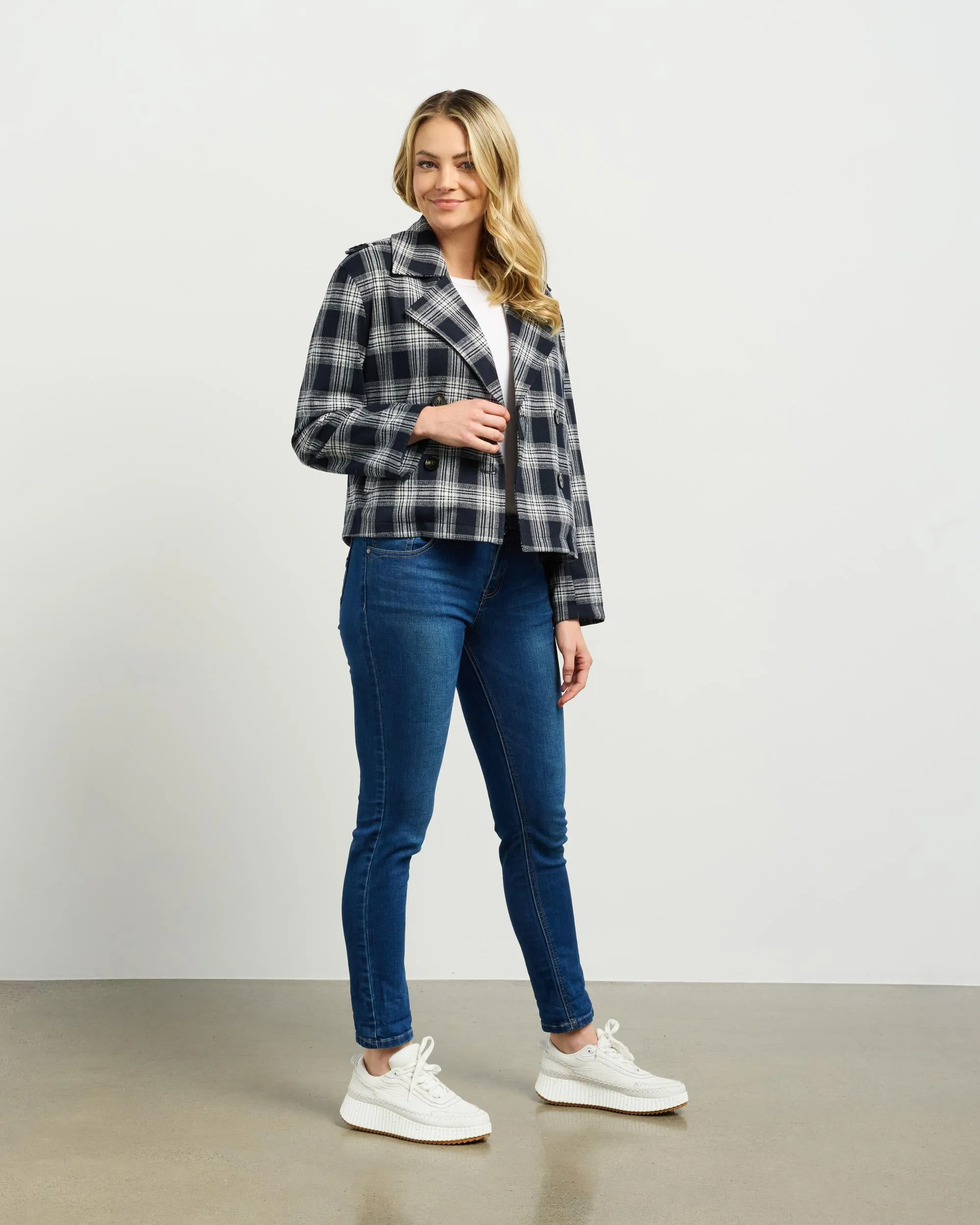 Dylan Jacket | Ink Plaid | Et Alia