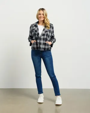 Dylan Jacket | Ink Plaid | Et Alia