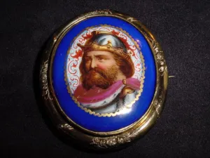 Early Victorian Portrait Brooch