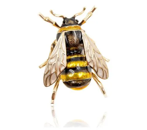 Enamel Bee Brooches Unisex Pin Jewelry