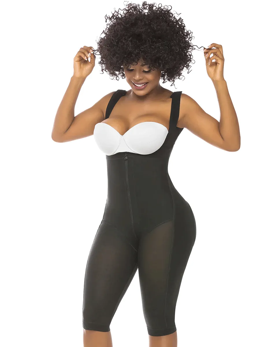 Fajas Salome Stage 1 Post Surgery Knee Length Full Body Shaper