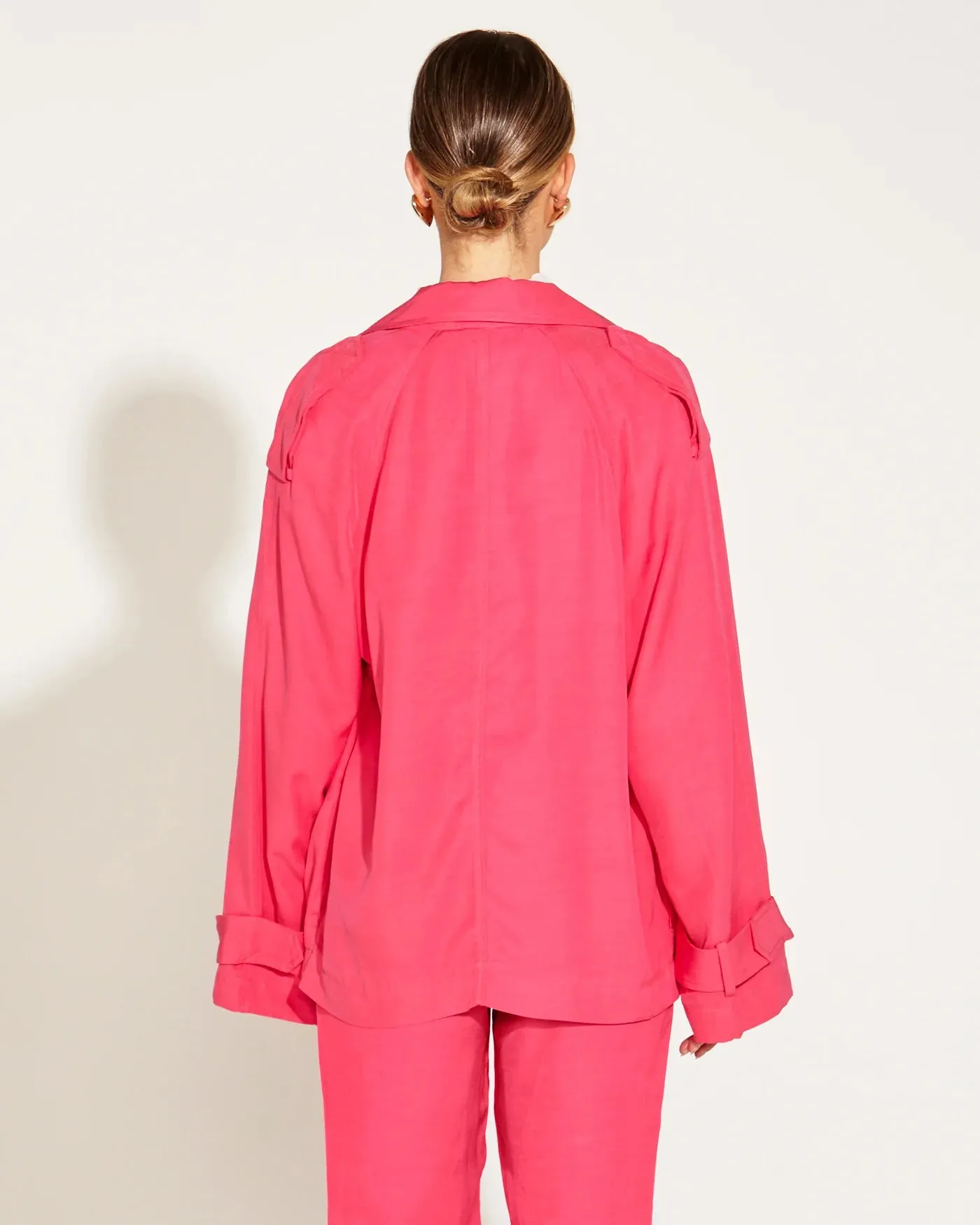 Fate & Becker - One And Only Oversized Blazer - Hot Pink