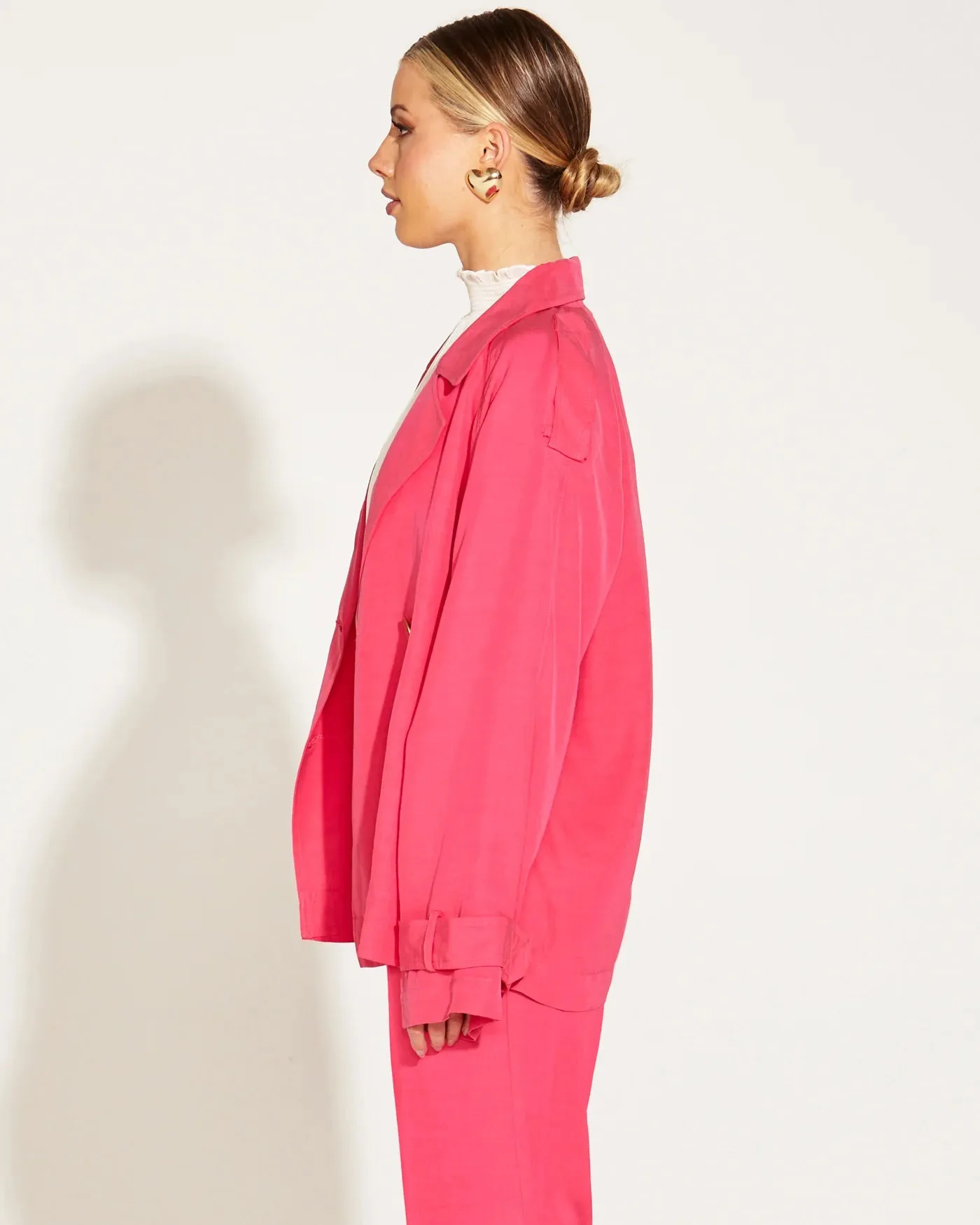 Fate & Becker - One And Only Oversized Blazer - Hot Pink