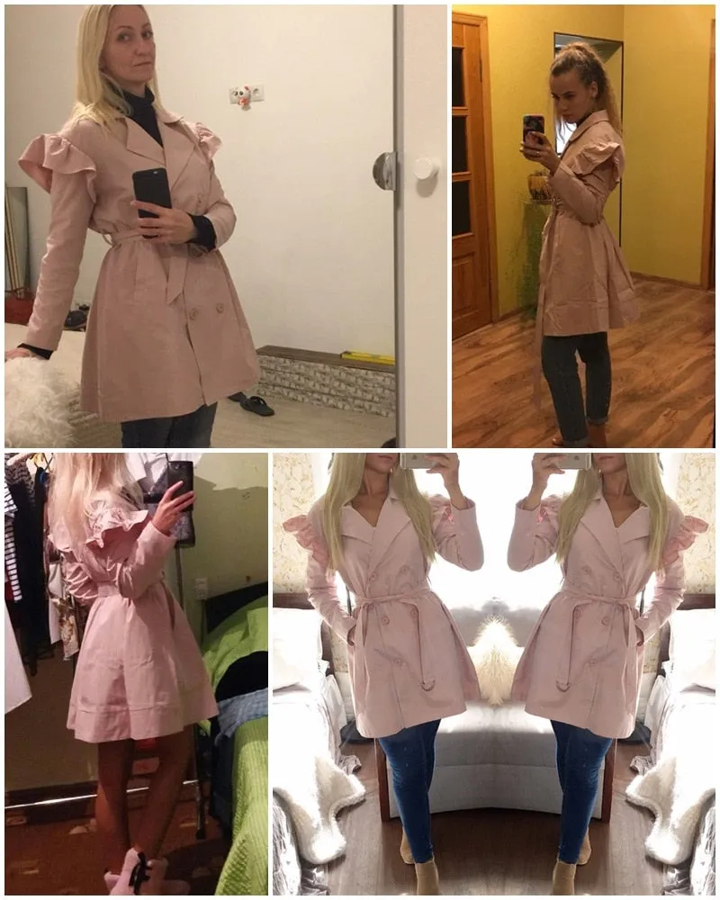 Feeling Right Trench Coat - Khaki