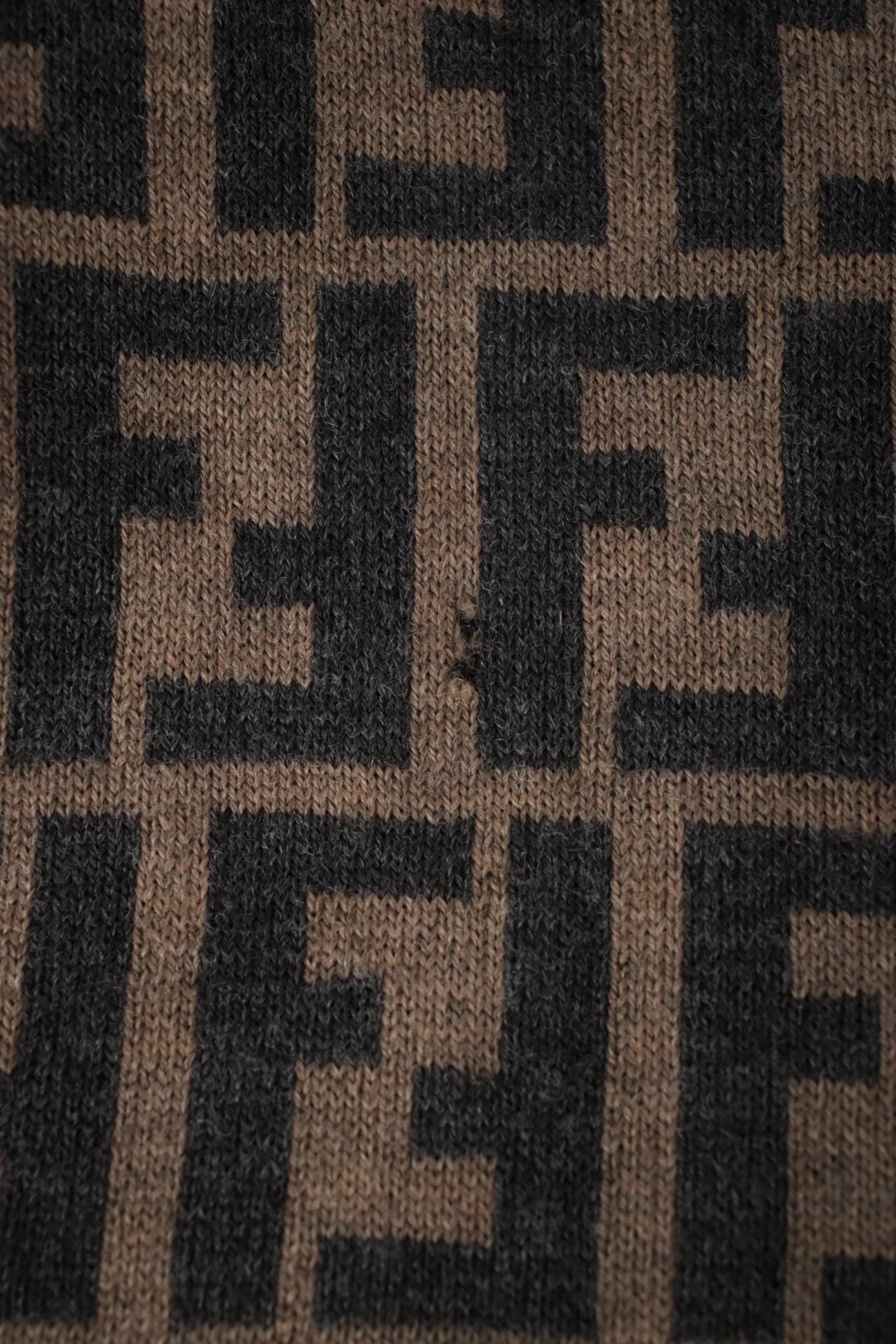 Fendi Zucca Virgin Wool Turtleneck