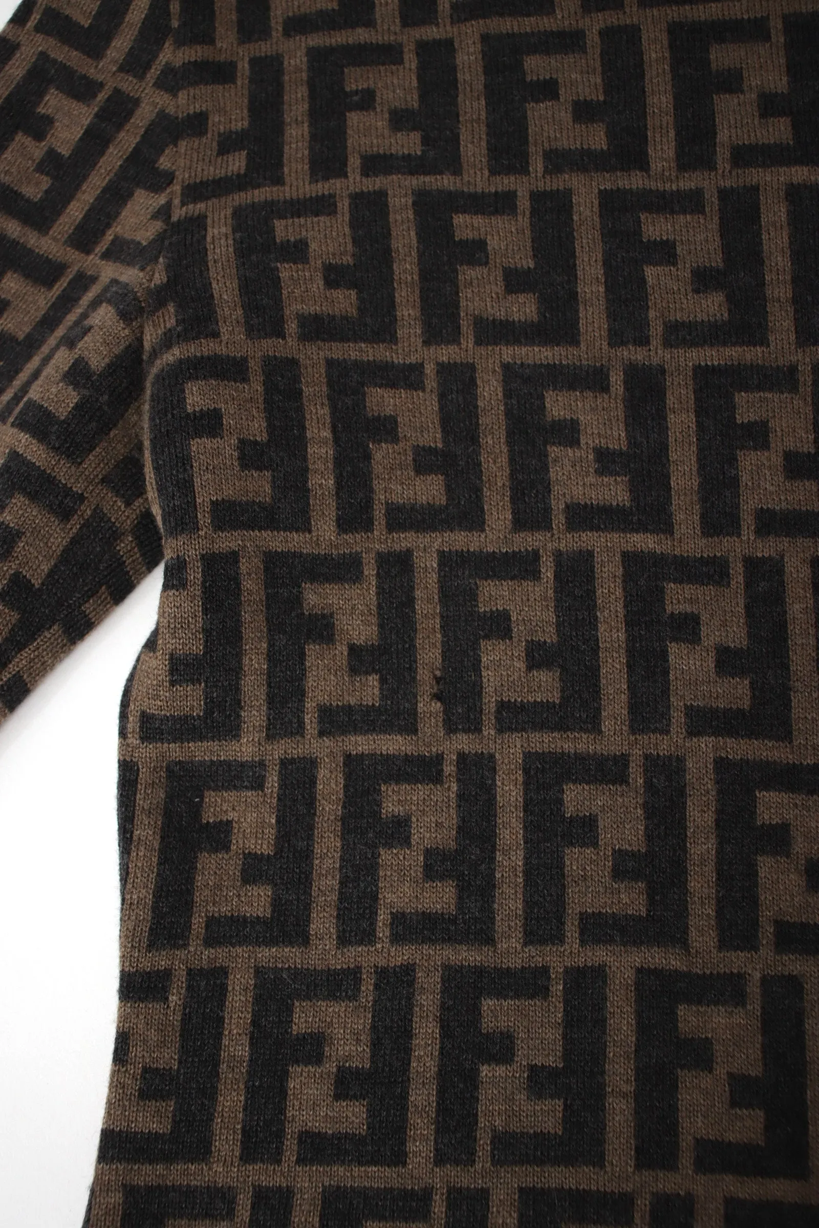 Fendi Zucca Virgin Wool Turtleneck