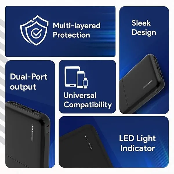 FLiXBeetel P10 PowerXtreme 12 Watt 10000 mAh Slim Power Bank