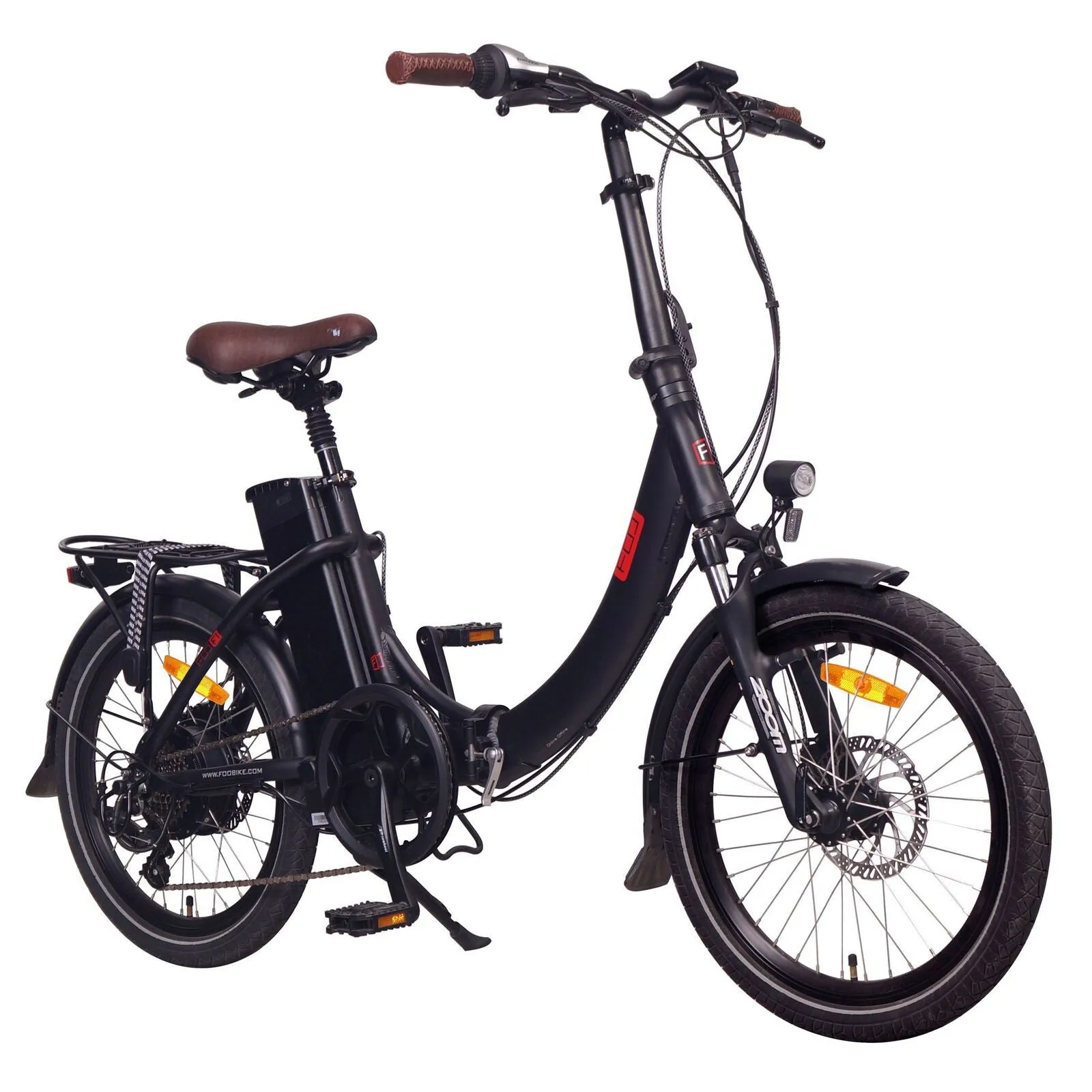 FOO F1 Folding Electric Bike, 250W E-Bike, 48V 13Ah 624Wh Battery