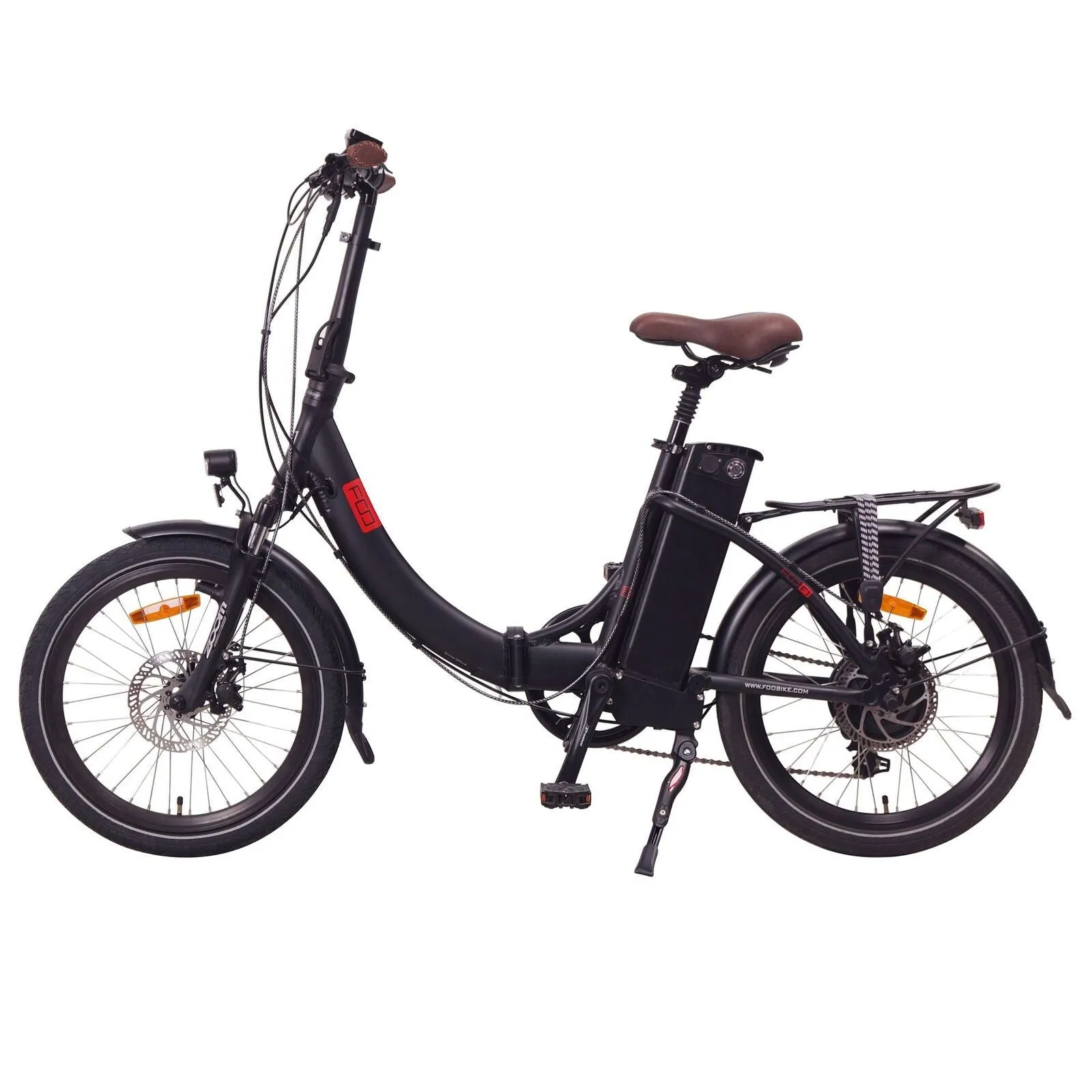 FOO F1 Folding Electric Bike, 250W E-Bike, 48V 13Ah 624Wh Battery