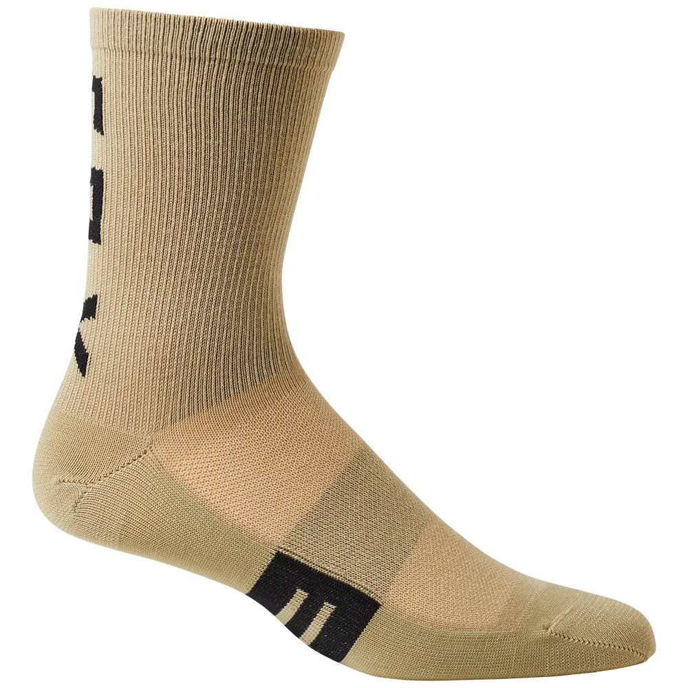 Fox 6 Inch Flexair Merino Socks - Bark