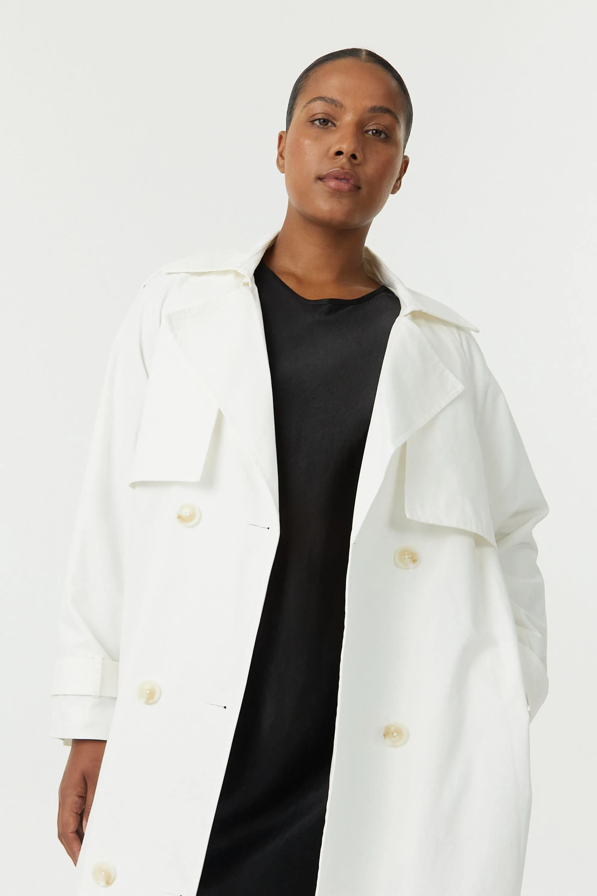 FRONTIER TRENCH COAT | OFF WHITE