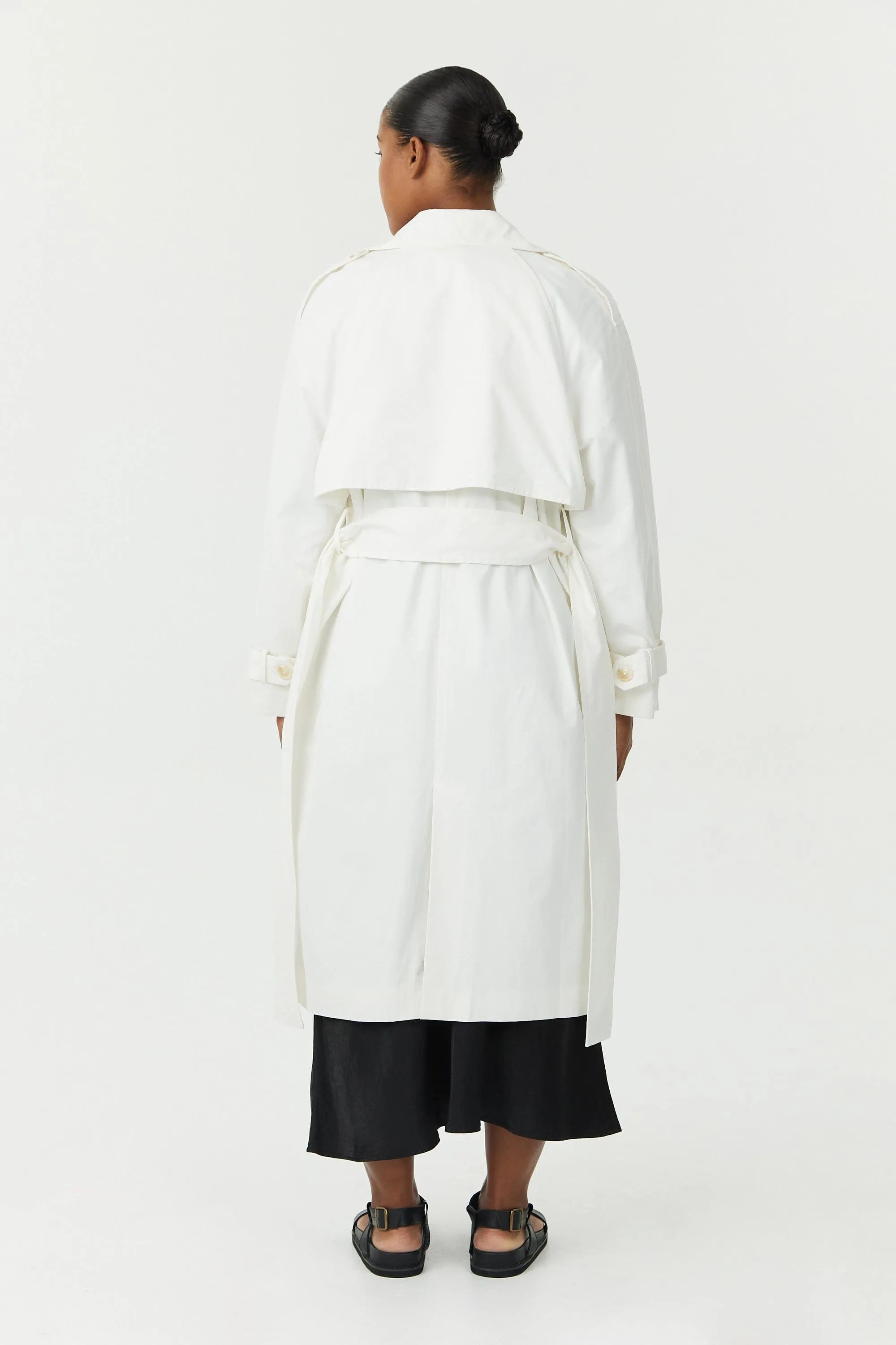 FRONTIER TRENCH COAT | OFF WHITE