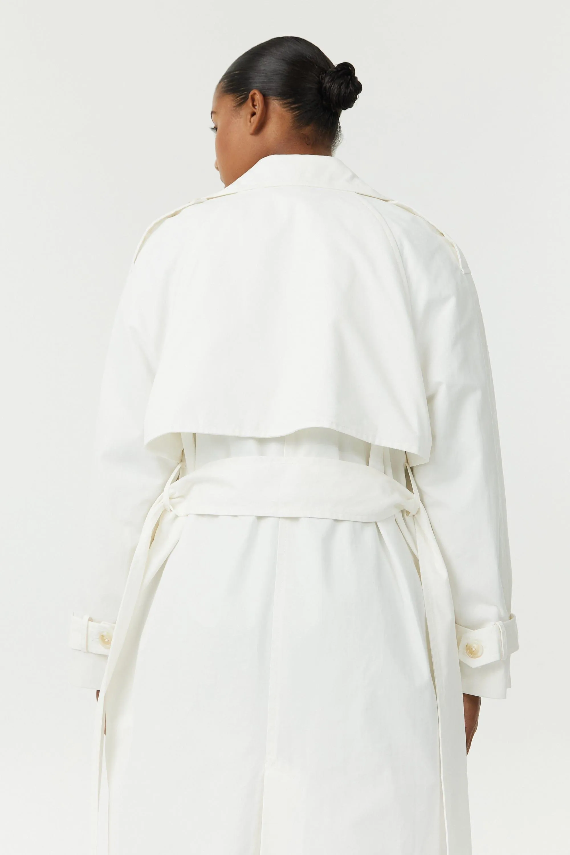 FRONTIER TRENCH COAT | OFF WHITE