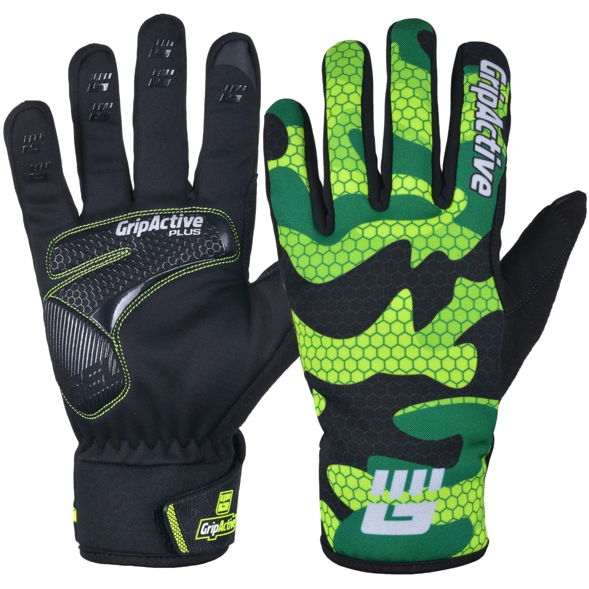 Full Finger Cycling Gloves - Green