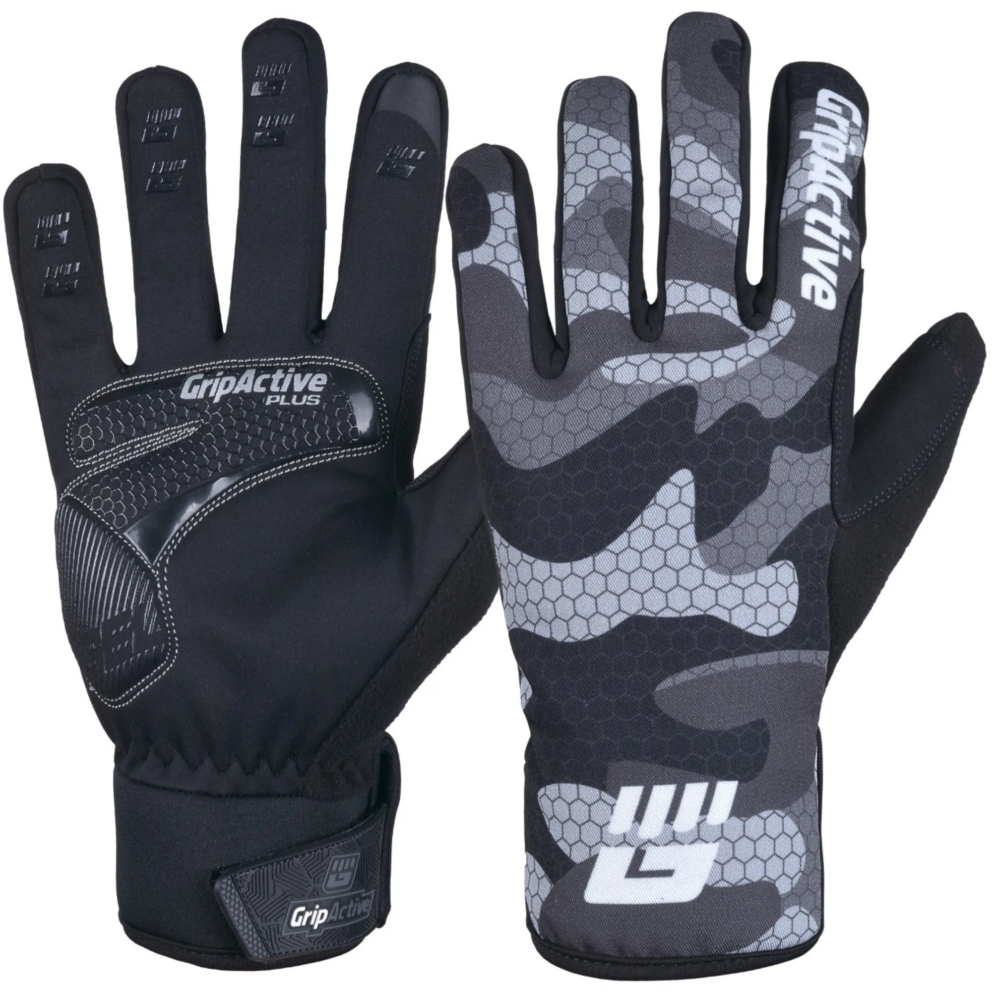 Full Finger Cycling Gloves - Grey