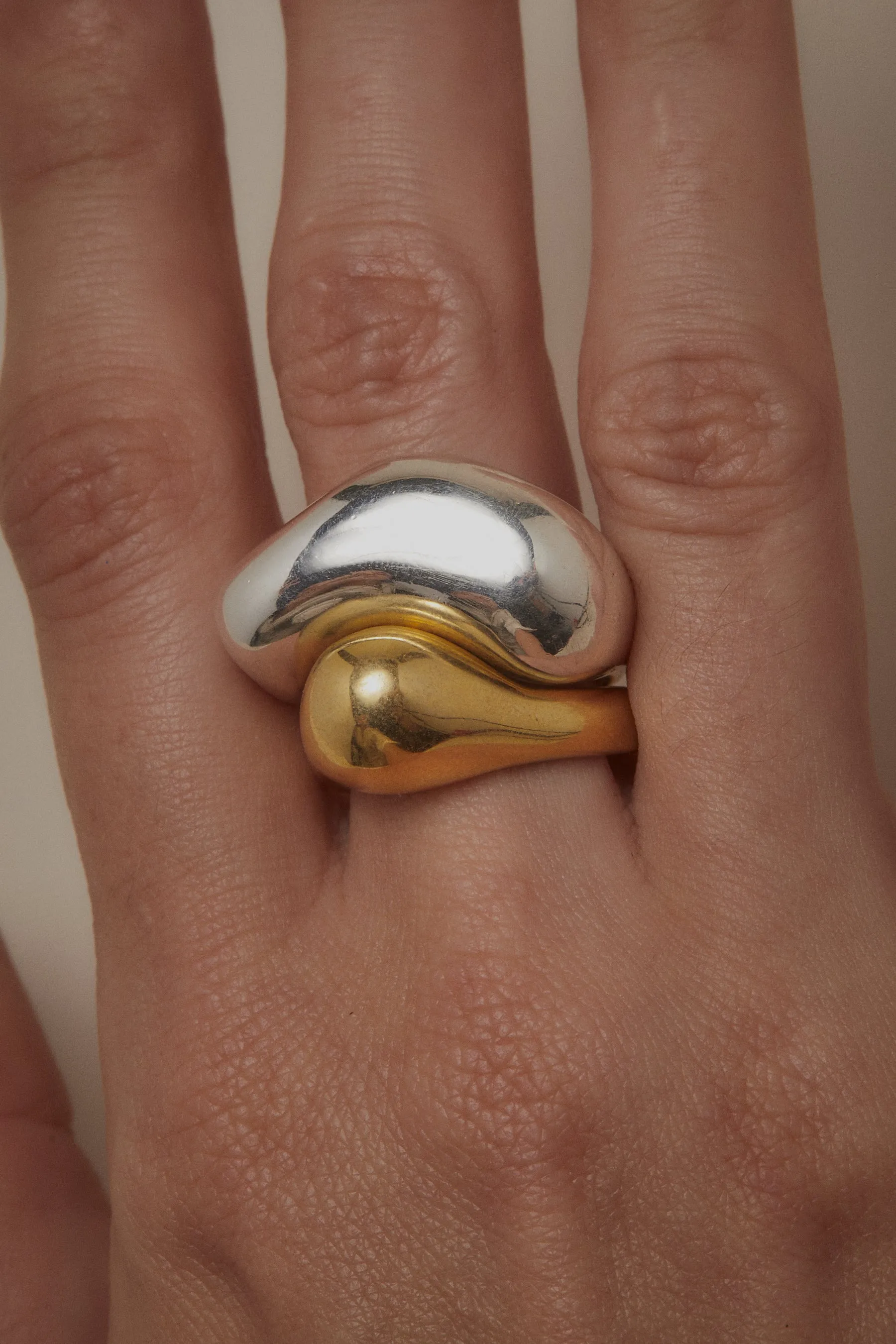 fusion rings all silver