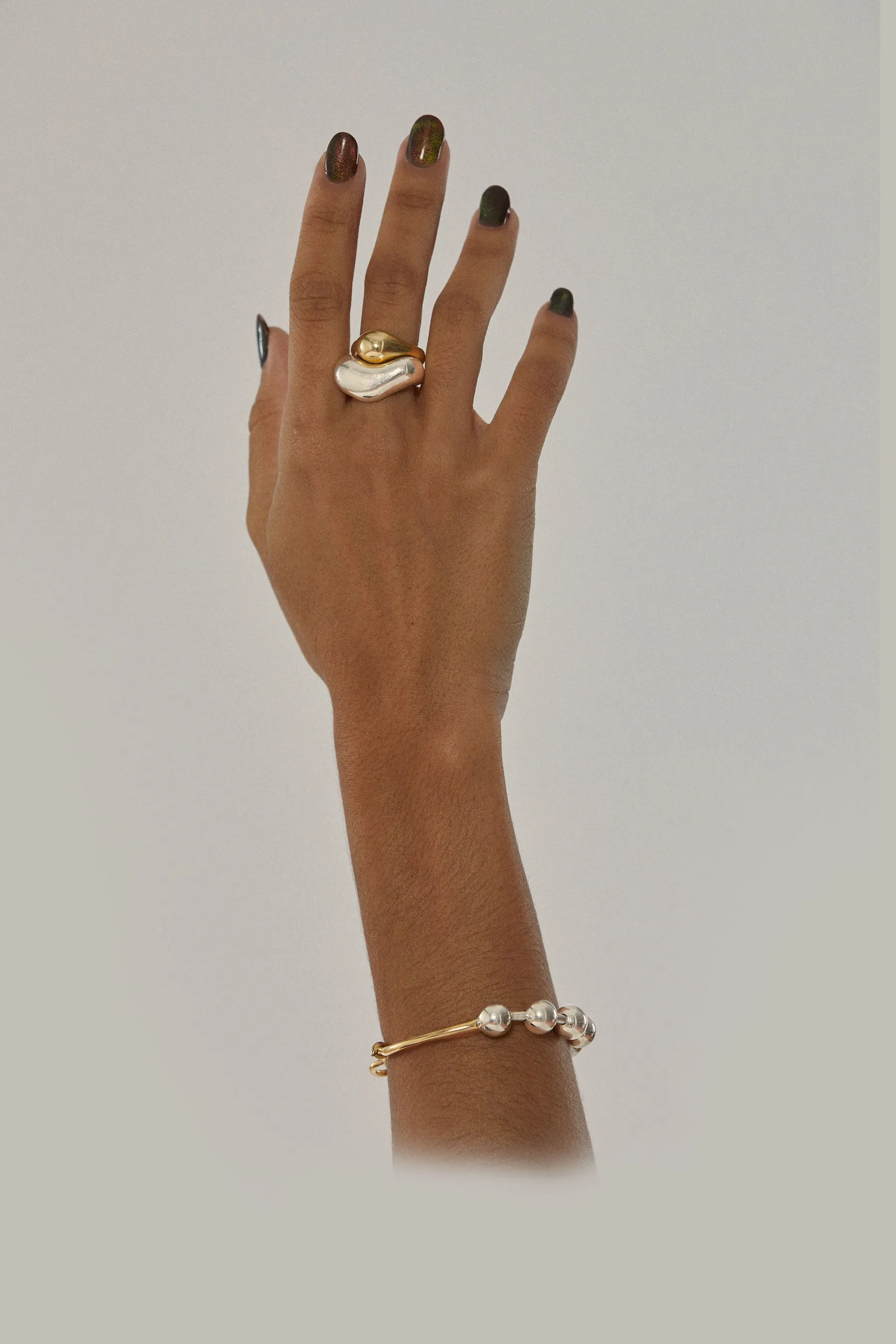 fusion rings all silver