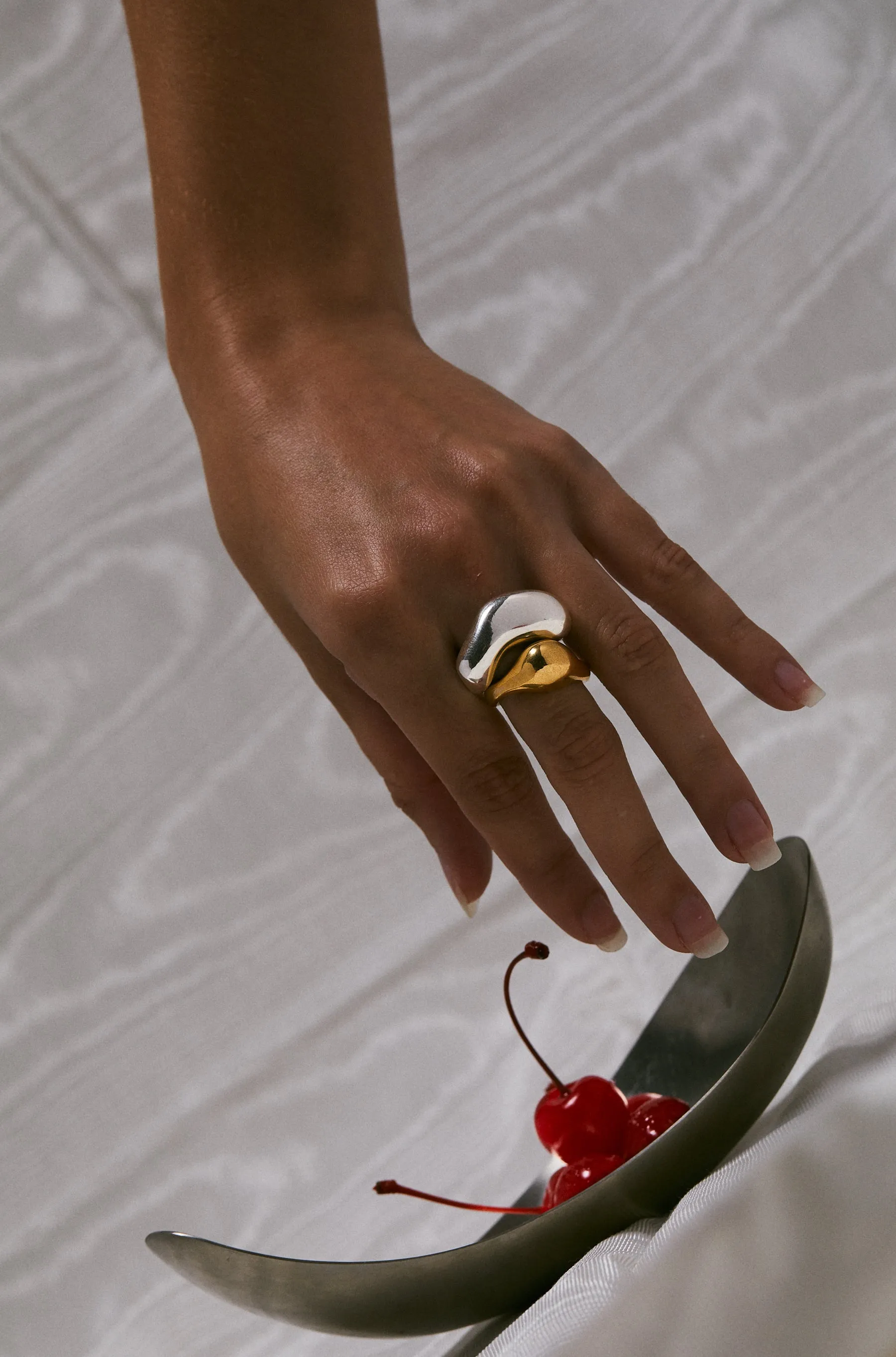 fusion rings all silver
