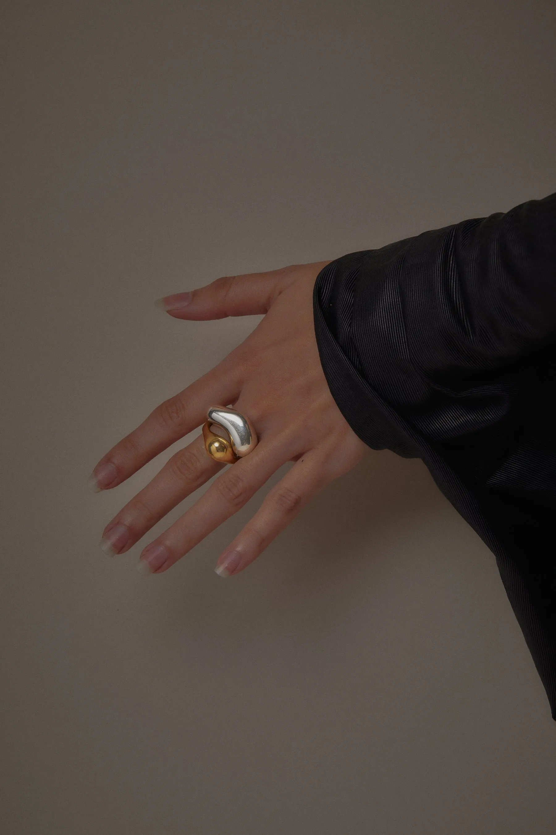 fusion rings all silver