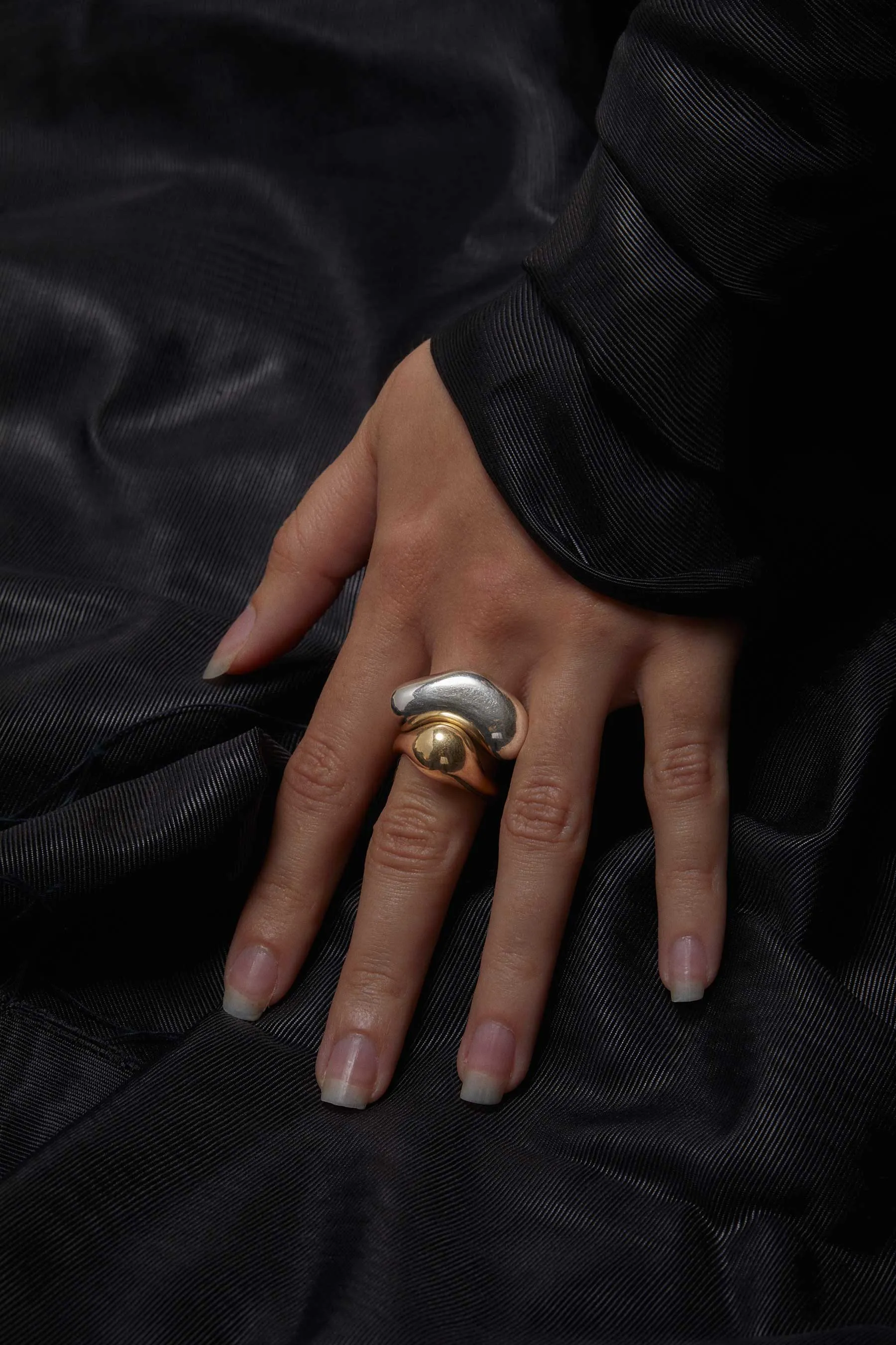fusion rings all silver
