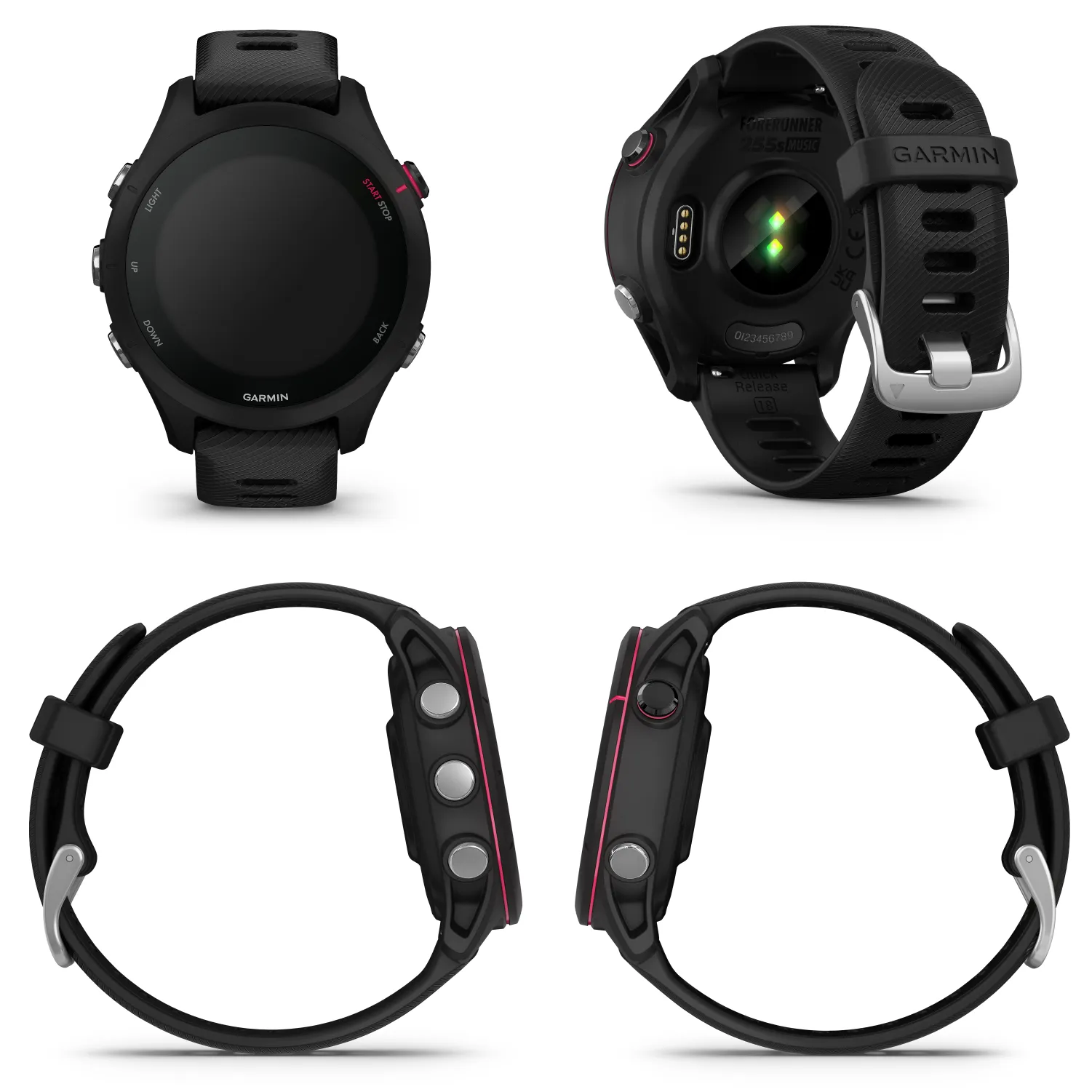Garmin Forerunner 255 Series GPS Smartwatch, 46 mm or 41 mm with Wearable4U Bundle
